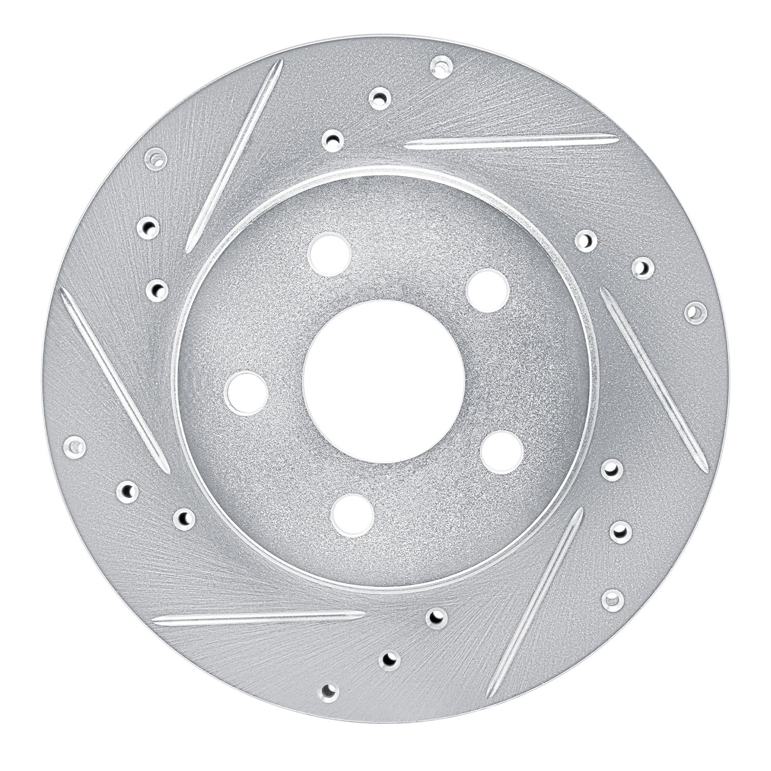 631-45004L Drilled/Slotted Brake Rotor [Silver], 1982-1982 GM, Position: Front Left