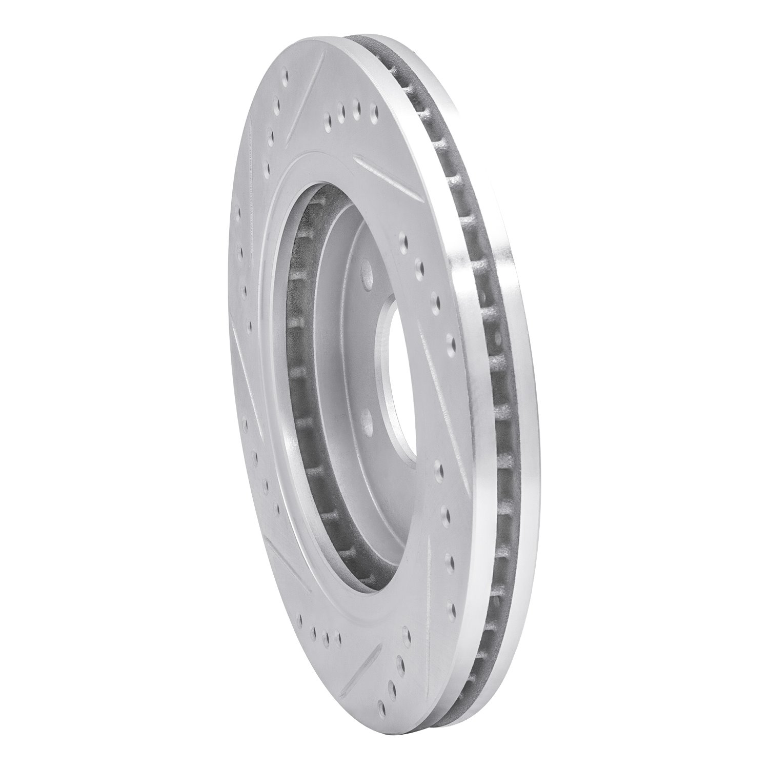 631-45007R Drilled/Slotted Brake Rotor [Silver], 1994-2001 GM, Position: Front Right