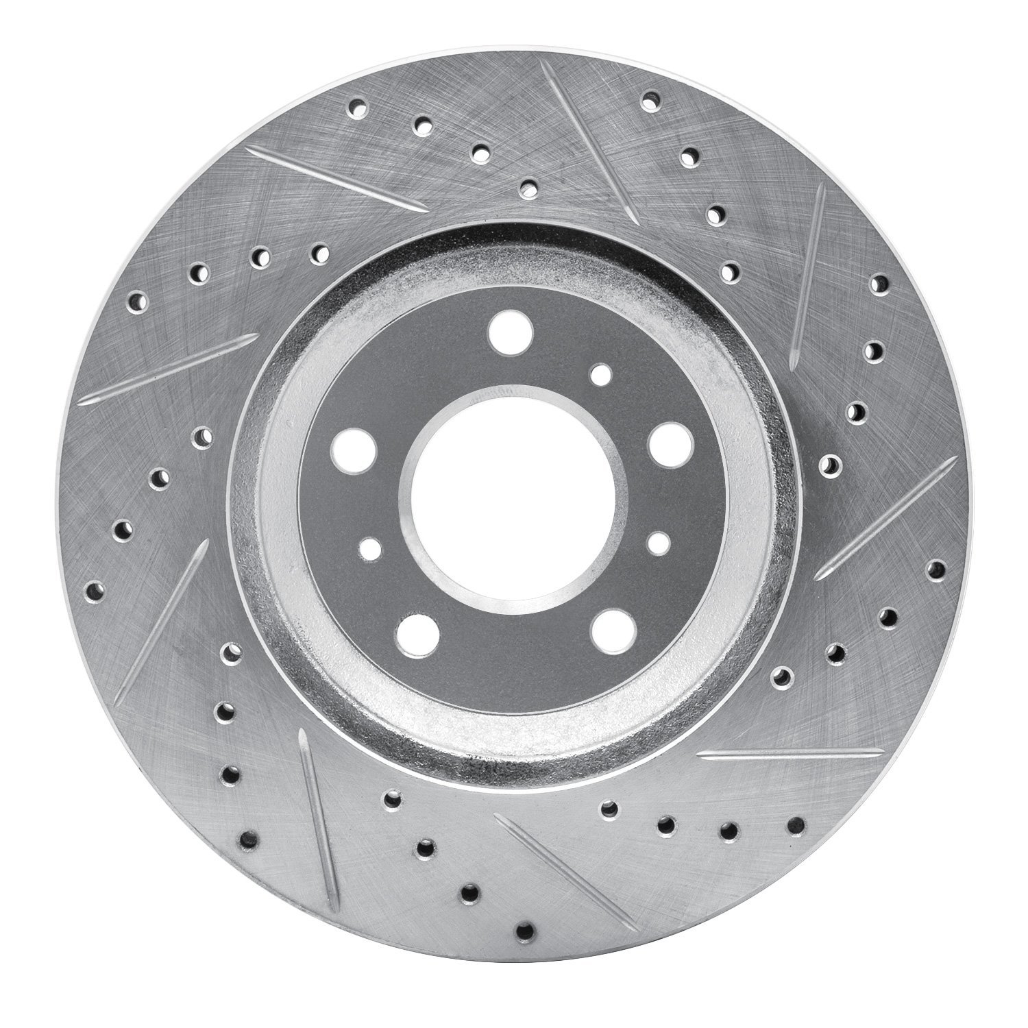 Drilled/Slotted Brake Rotor [Silver], 2006-2016 GM