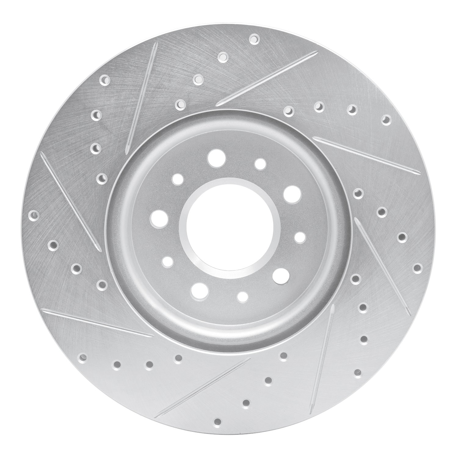 631-45023R Drilled/Slotted Brake Rotor [Silver], 2016-2020 GM, Position: Front Right