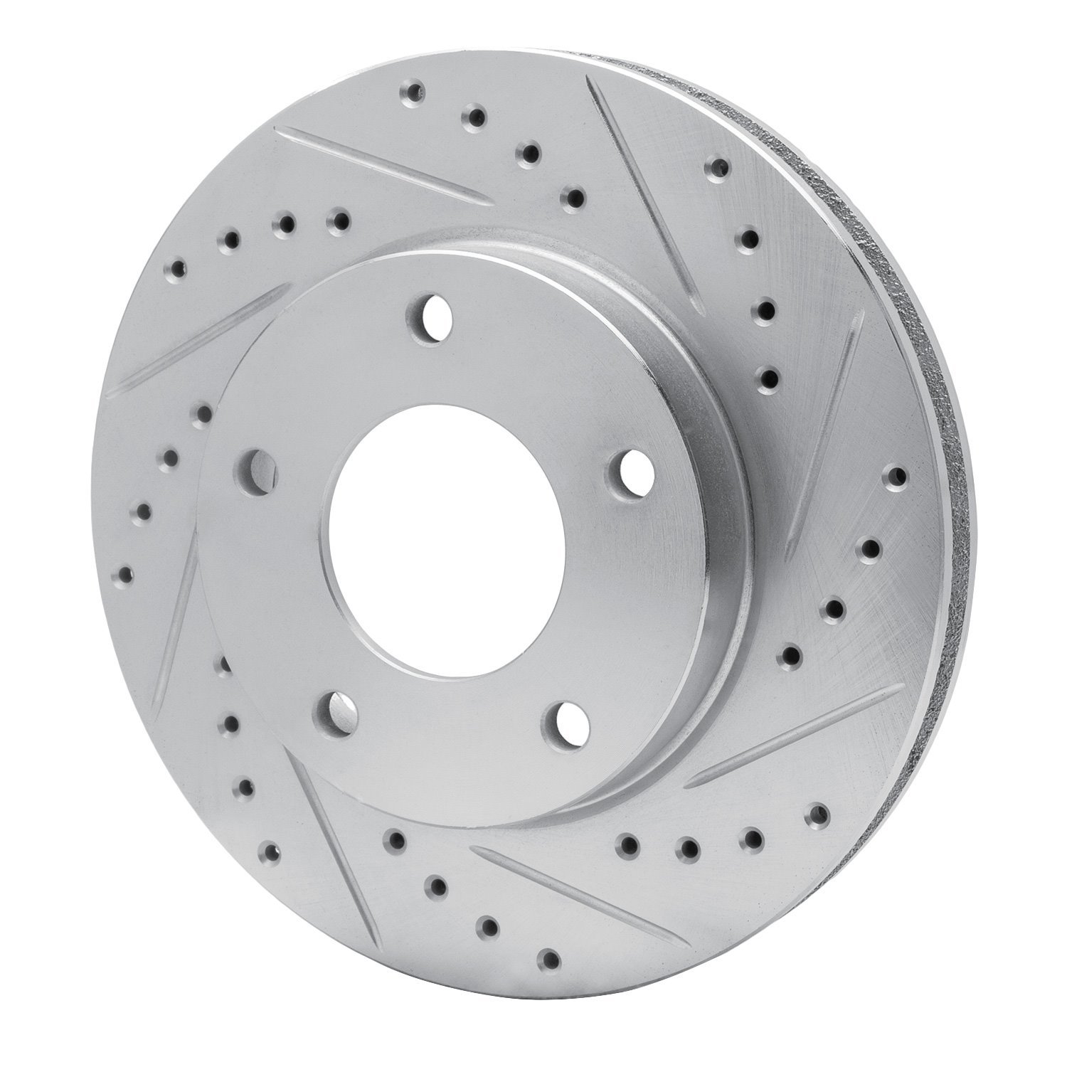631-46004R Drilled/Slotted Brake Rotor [Silver], 1969-1978 GM, Position: Rear Right,Front Right