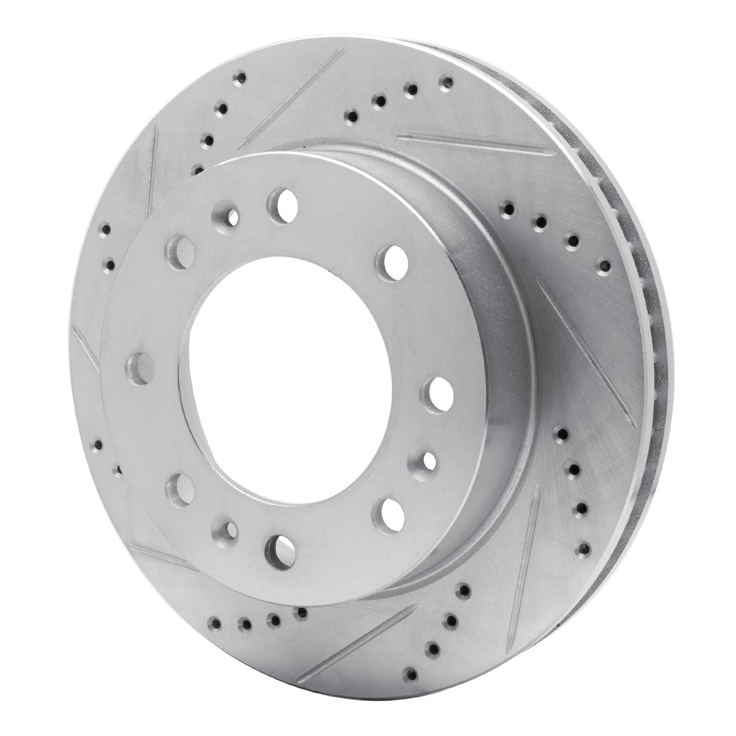 Drilled/Slotted Brake Rotor [Silver], 2006-2011 GM