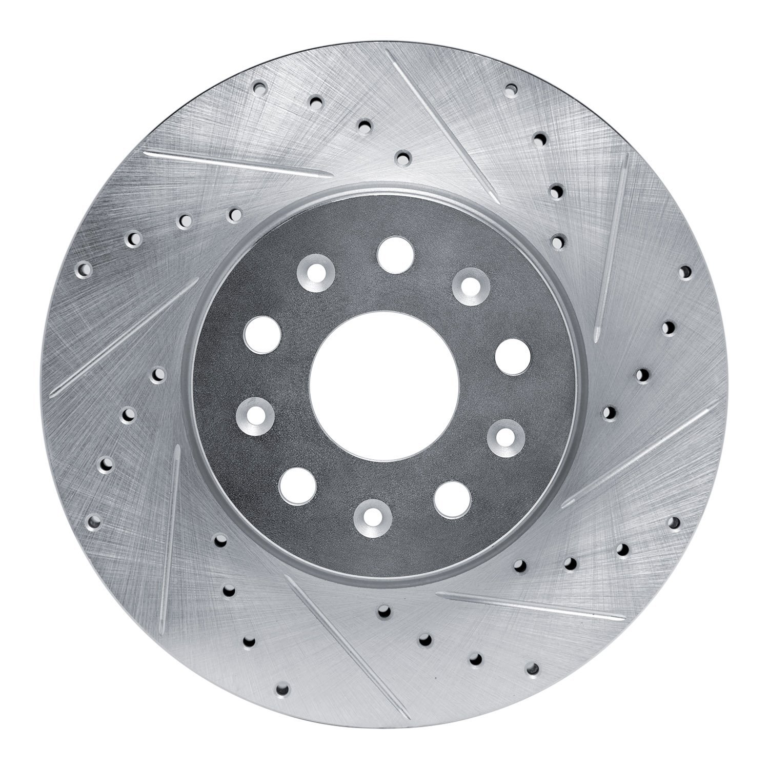 631-46038R Drilled/Slotted Brake Rotor [Silver], 2014-2020 GM, Position: Front Right