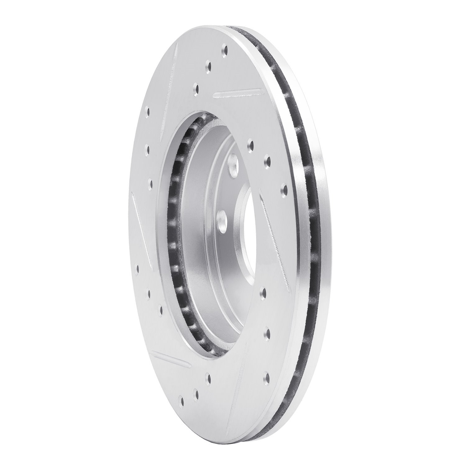 631-47000R Drilled/Slotted Brake Rotor [Silver], 1988-2019 GM, Position: Front Right