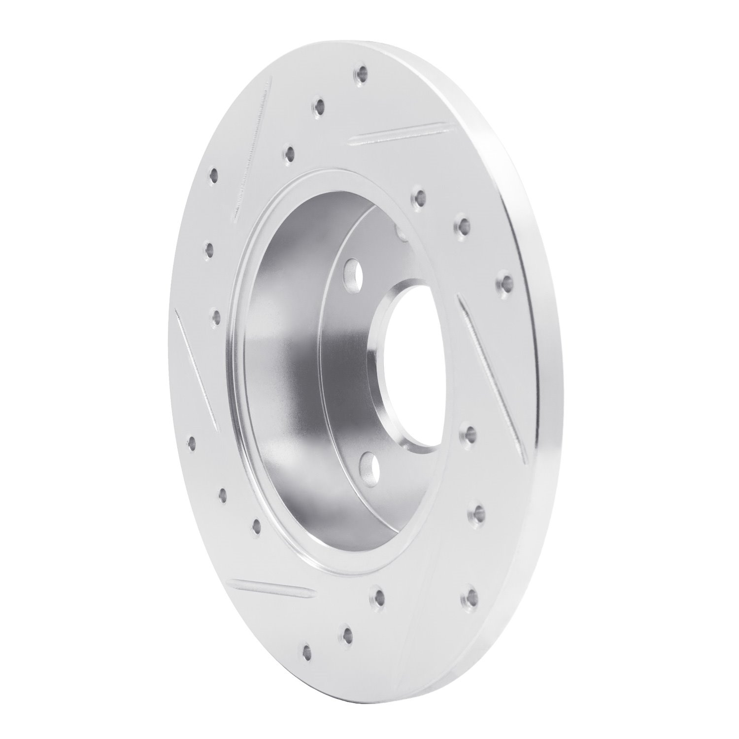 631-47001R Drilled/Slotted Brake Rotor [Silver], 1985-1989 GM, Position: Front Right