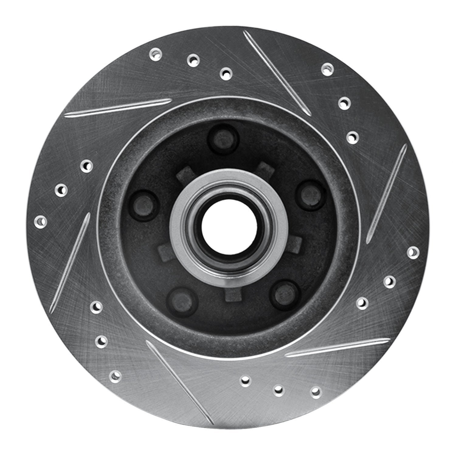 Drilled/Slotted Brake Rotor [Silver], 1979-1981 GM