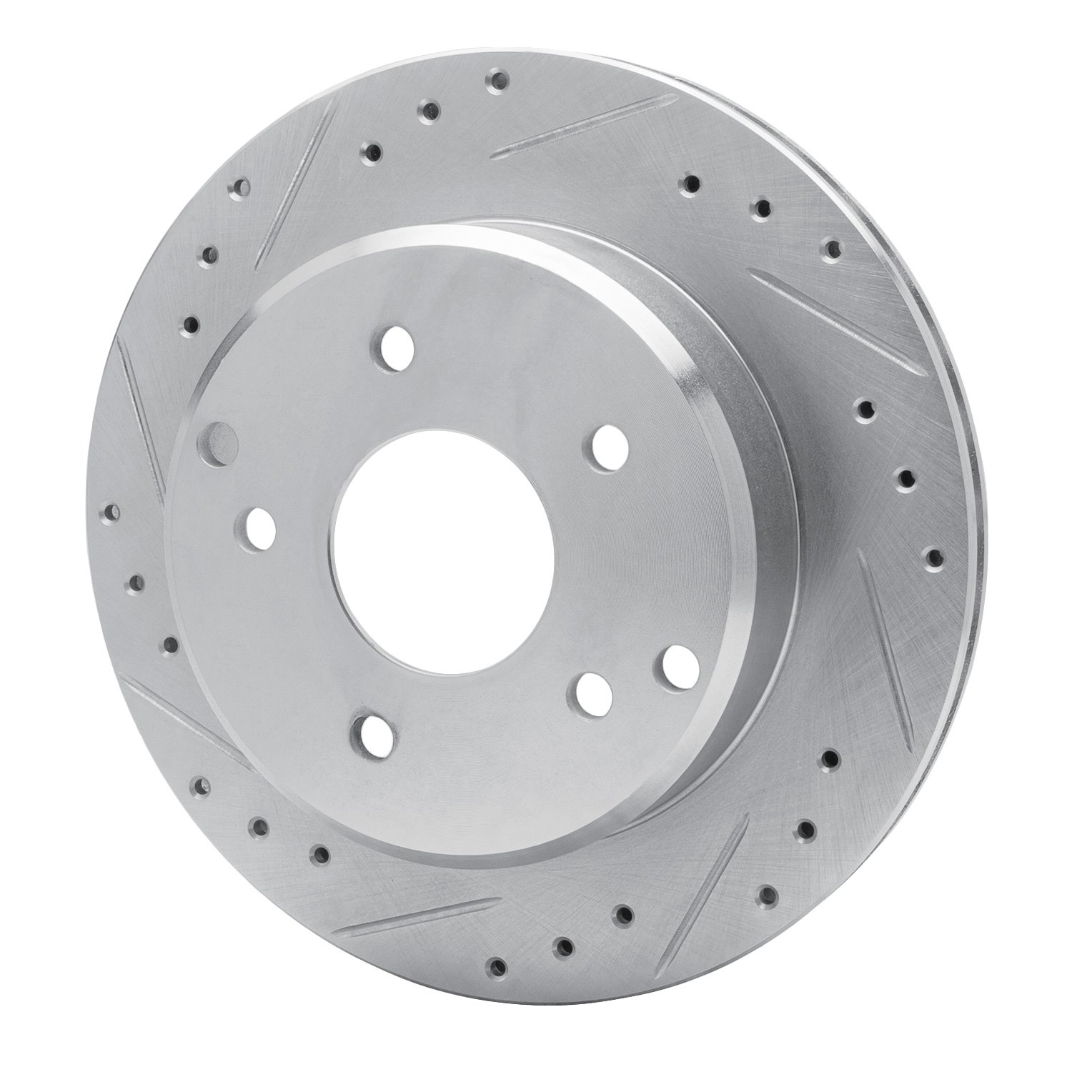 Drilled/Slotted Brake Rotor [Silver], 1984-1987 GM