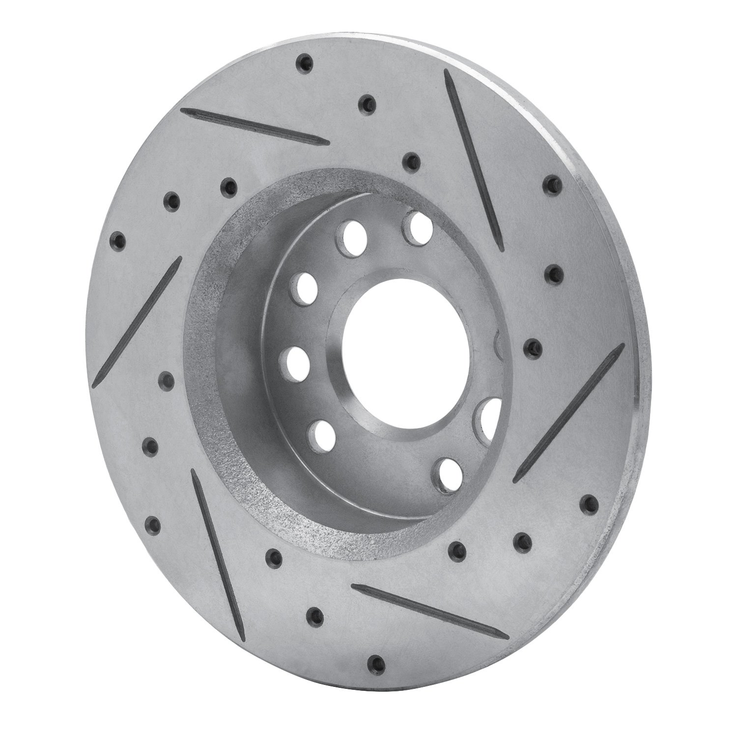 631-47017L Drilled/Slotted Brake Rotor [Silver], 1982-1982 GM, Position: Front Left
