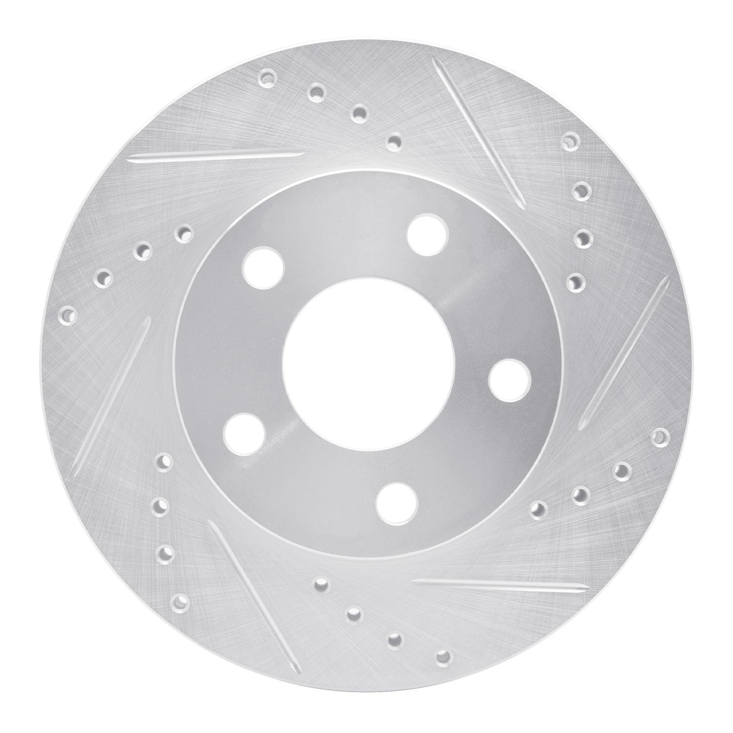 631-47026R Drilled/Slotted Brake Rotor [Silver], 1990-1997 GM, Position: Front Right