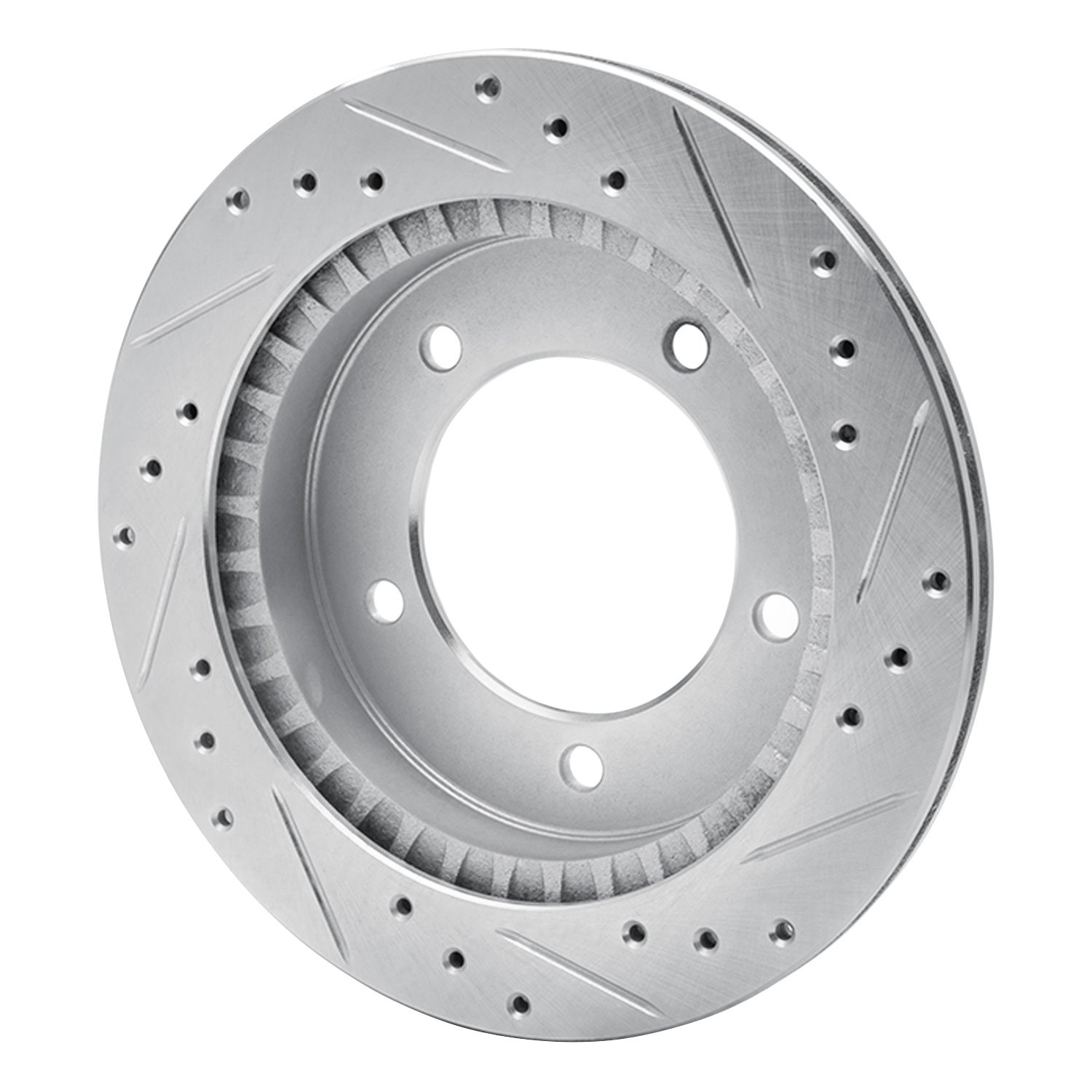 Drilled/Slotted Brake Rotor [Silver], 1991-1998 GM