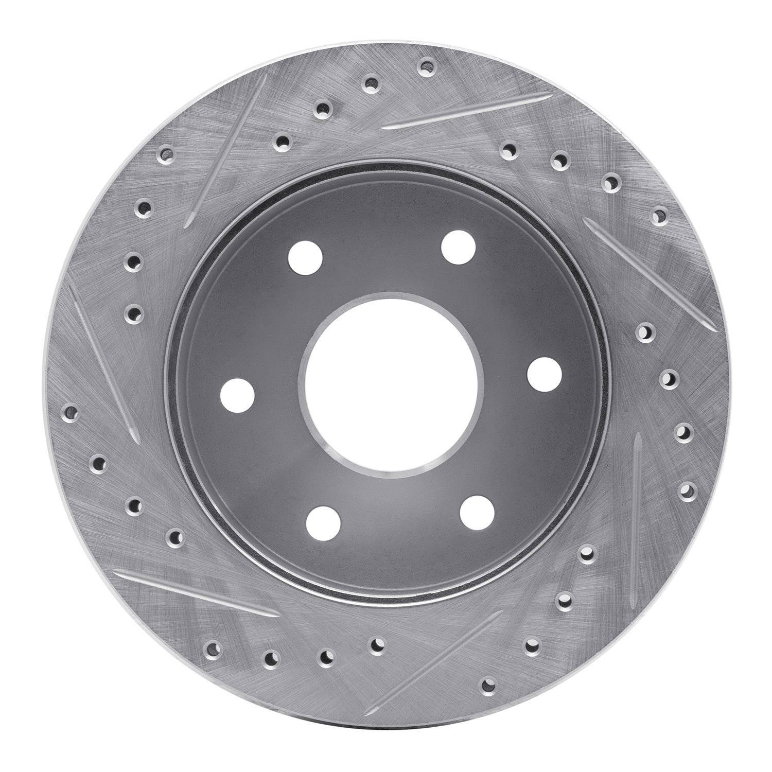 Drilled/Slotted Brake Rotor [Silver], 1988-2000 GM
