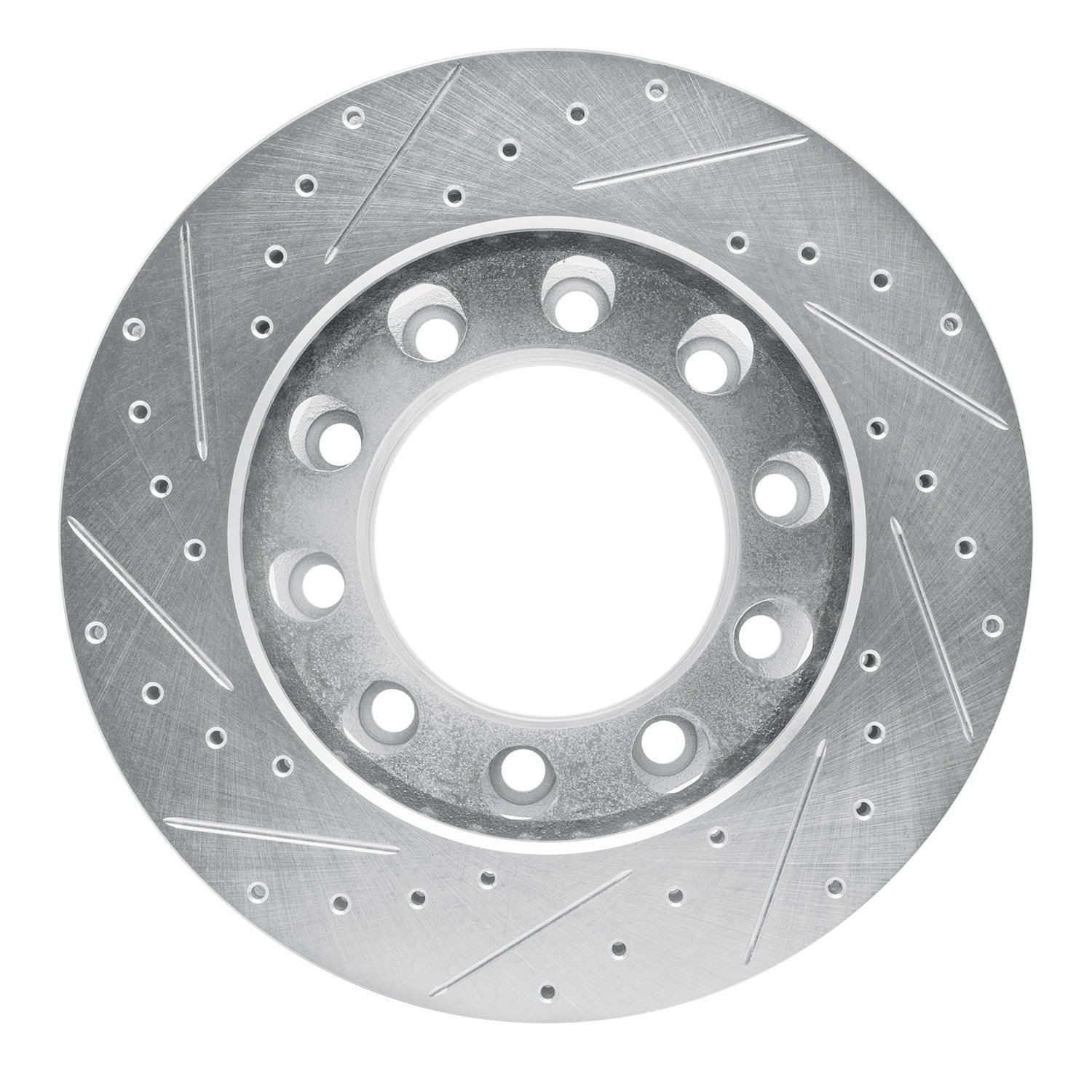 631-48028R Drilled/Slotted Brake Rotor [Silver], 1994-2006 Multiple Makes/Models, Position: Rr Right,Rear Right