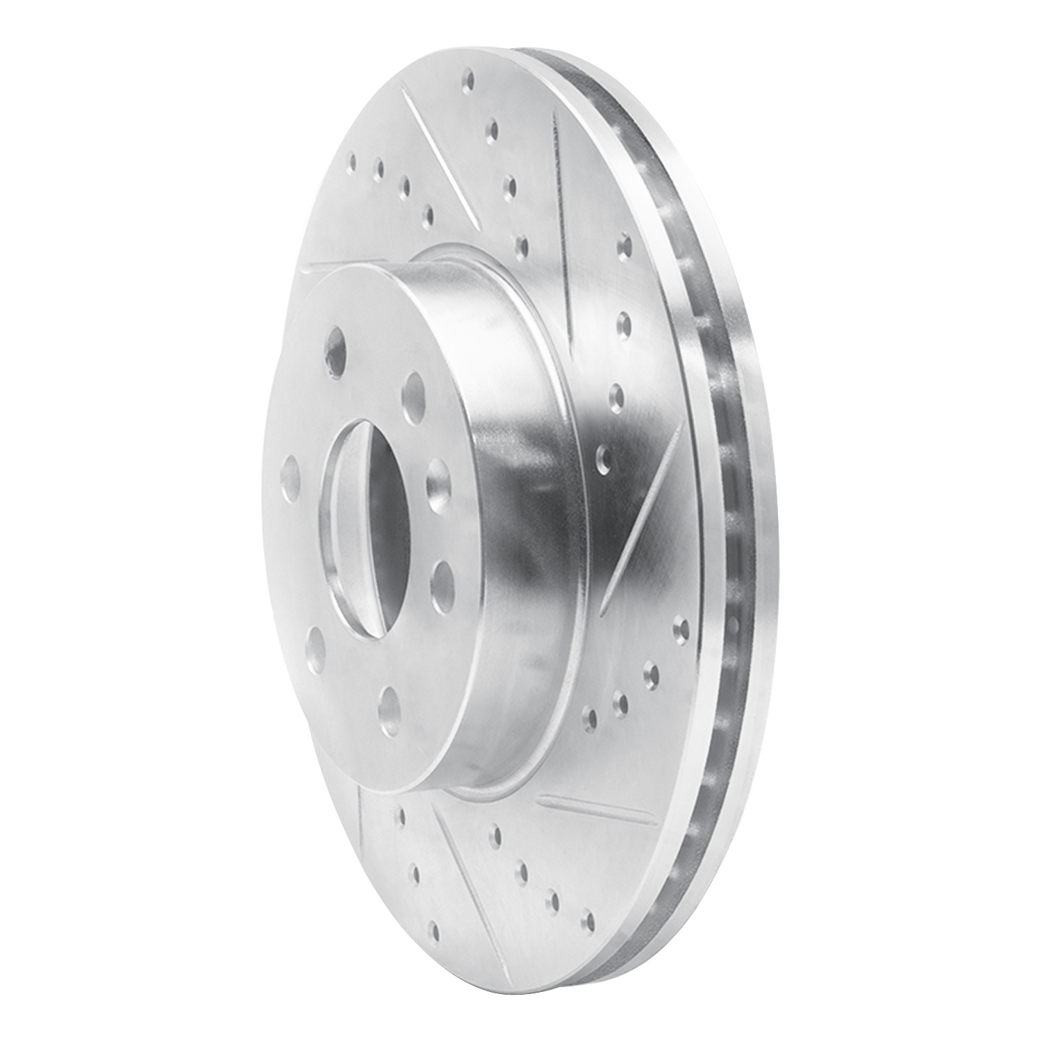 631-48062R Drilled/Slotted Brake Rotor [Silver], 2015-2020 GM, Position: Front Right