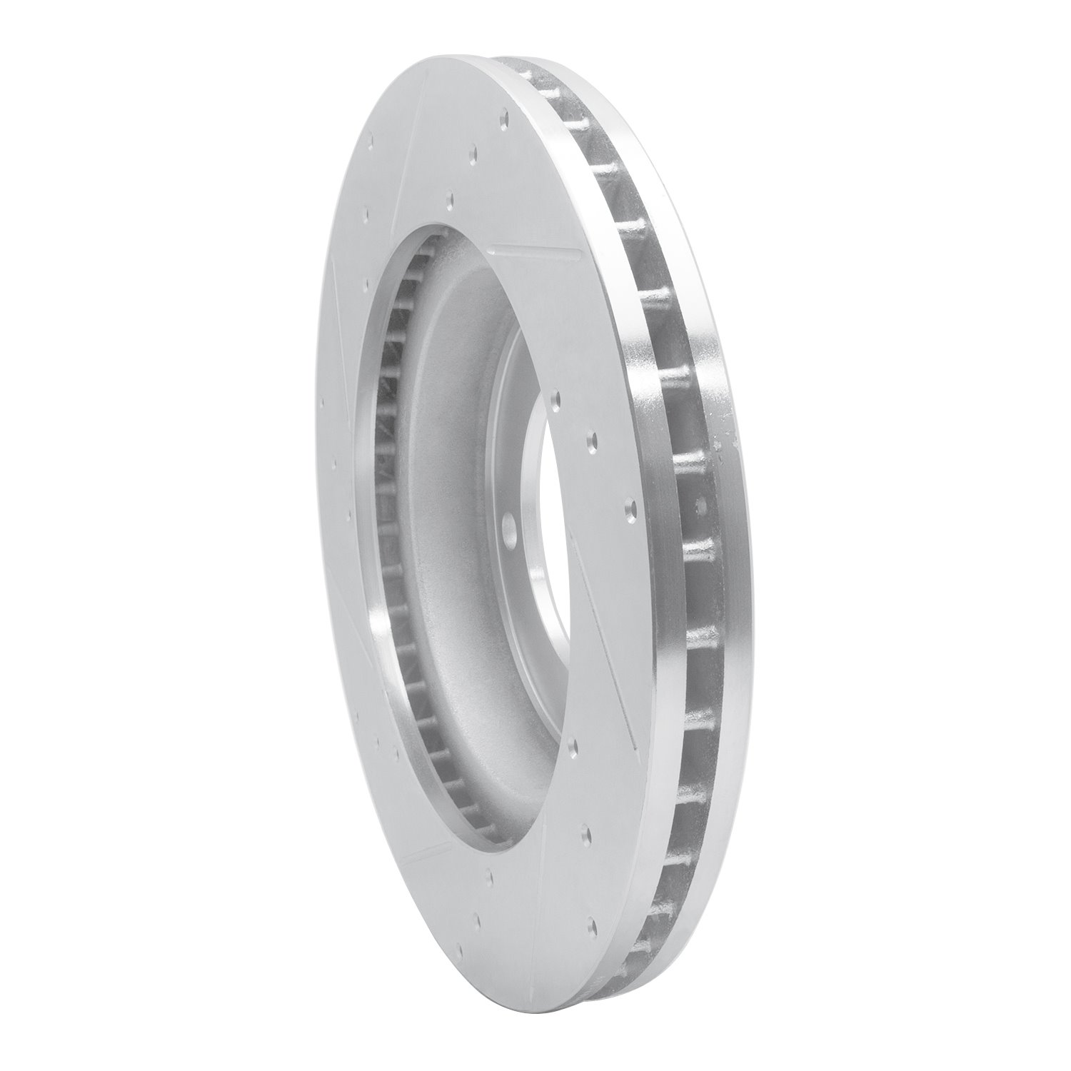 631-48066R Drilled/Slotted Brake Rotor [Silver], 1998-2006 Multiple Makes/Models, Position: Front Right,Fr Right