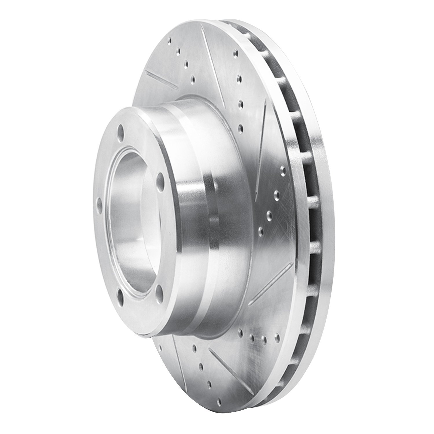 631-48081R Drilled/Slotted Brake Rotor [Silver], 2003-2010 GM, Position: Rr Right,Fr Right