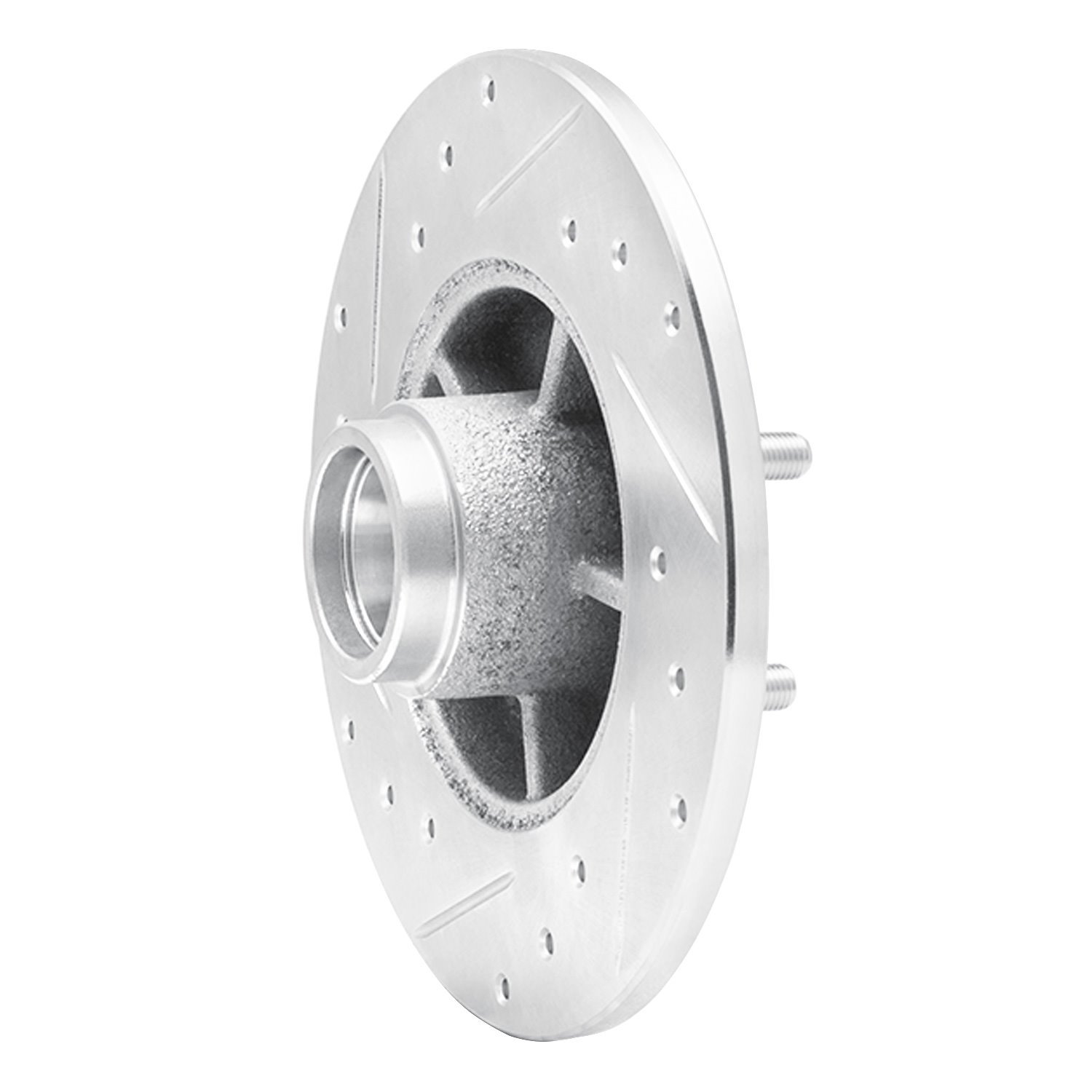 631-52002R Drilled/Slotted Brake Rotor [Silver], 1984-1987 GM, Position: Front Right
