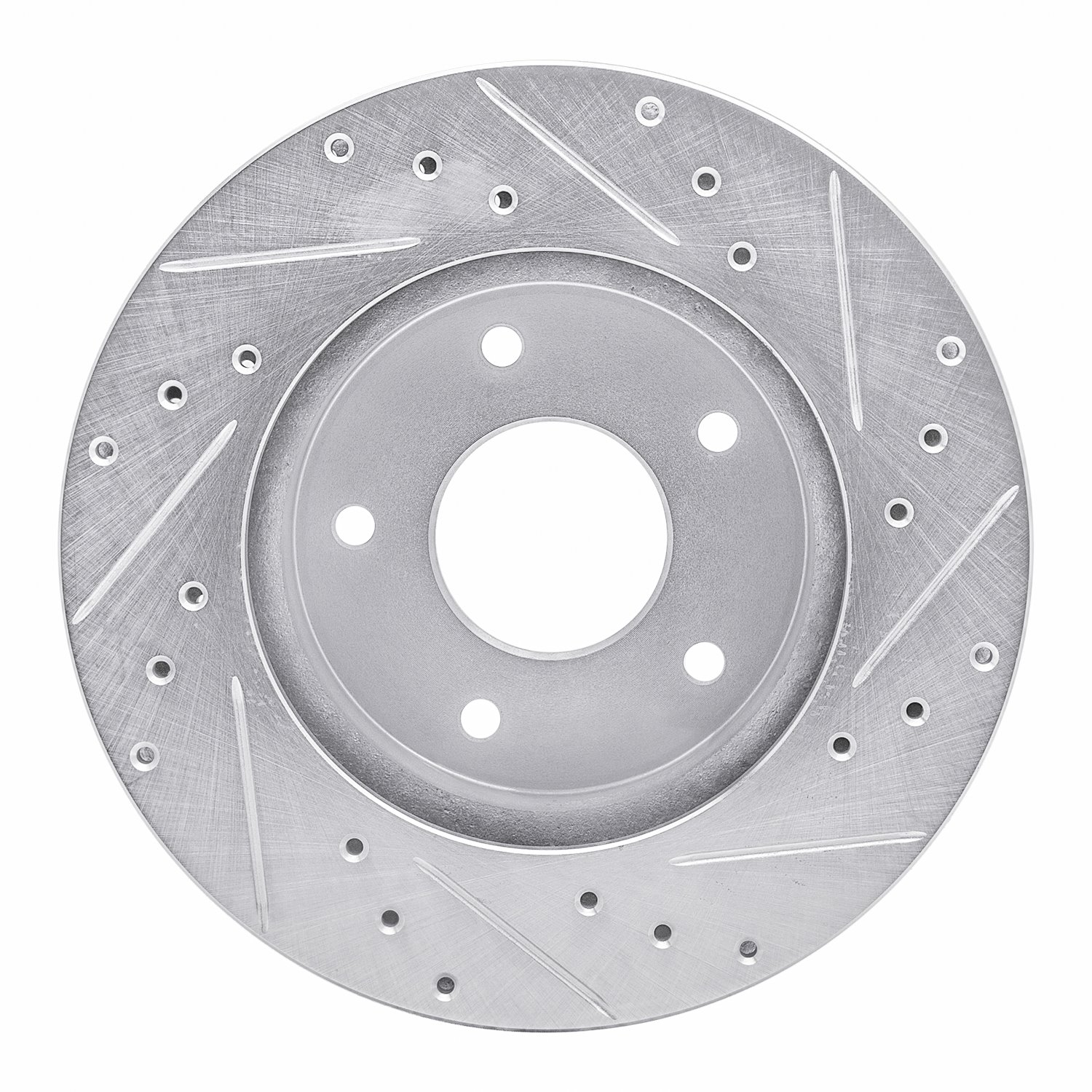 631-52004L Drilled/Slotted Brake Rotor [Silver], 1978-1981 GM, Position: Rear Left