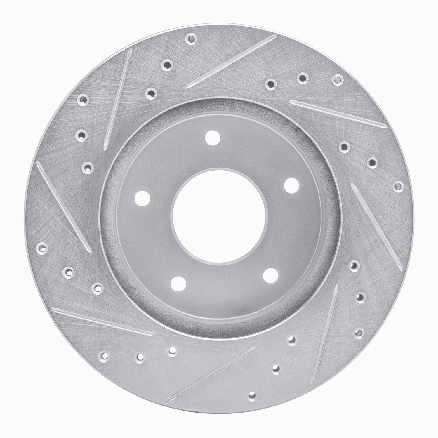 631-52004R Drilled/Slotted Brake Rotor [Silver], 1978-1981 GM, Position: Rear Right