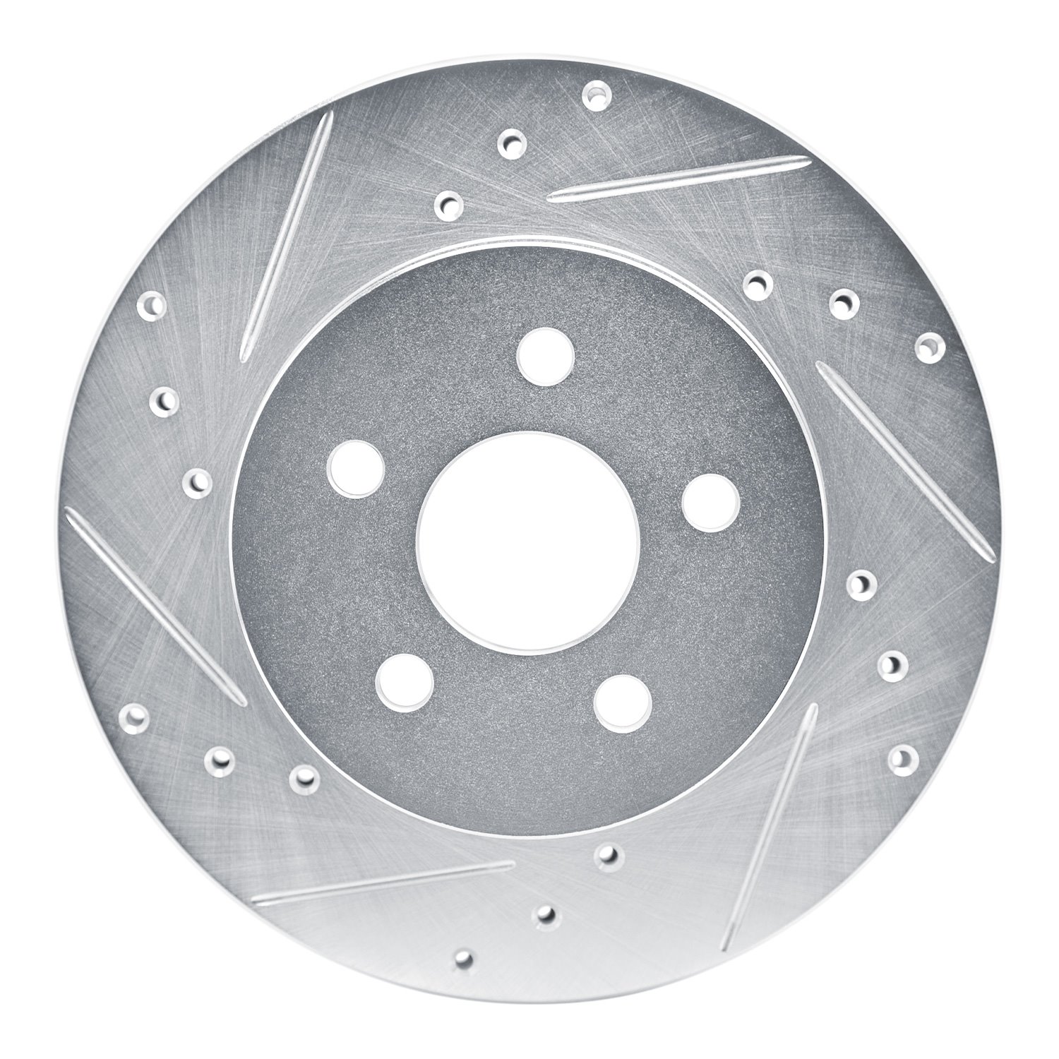 631-52009L Drilled/Slotted Brake Rotor [Silver], 1988-1988 GM, Position: Front Left,Rear Left