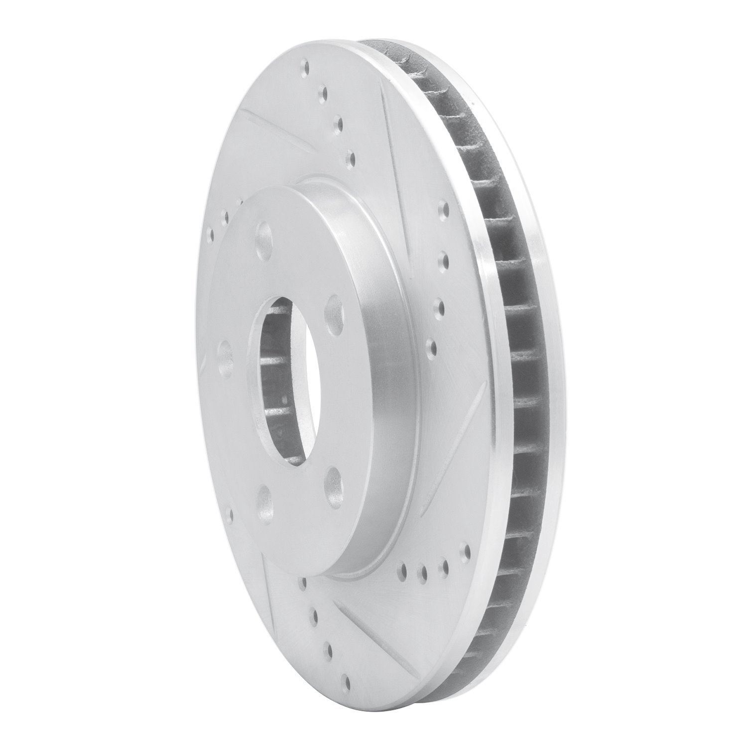 631-52011R Drilled/Slotted Brake Rotor [Silver], 1997-2005 GM, Position: Front Right