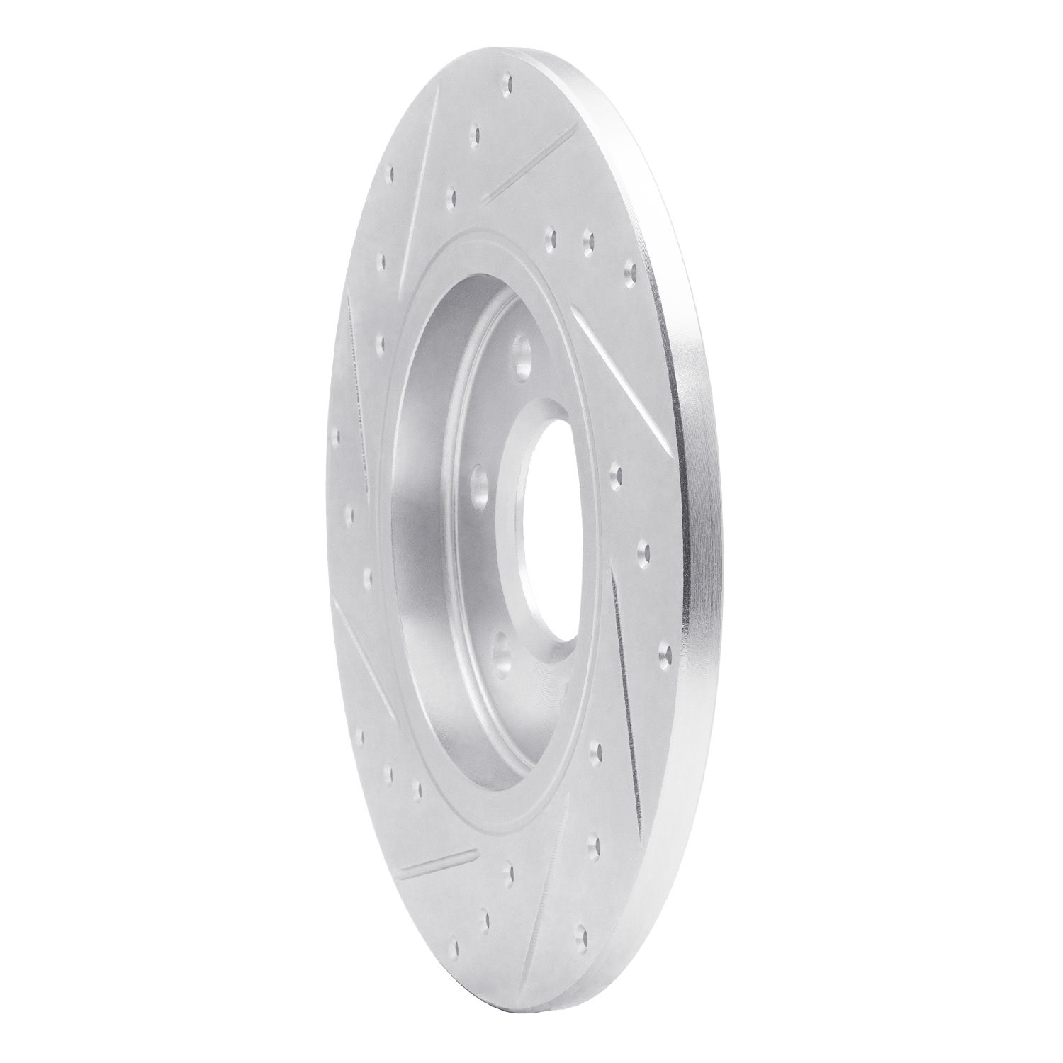 631-52029R Drilled/Slotted Brake Rotor [Silver], 2006-2006 GM, Position: Rear Right
