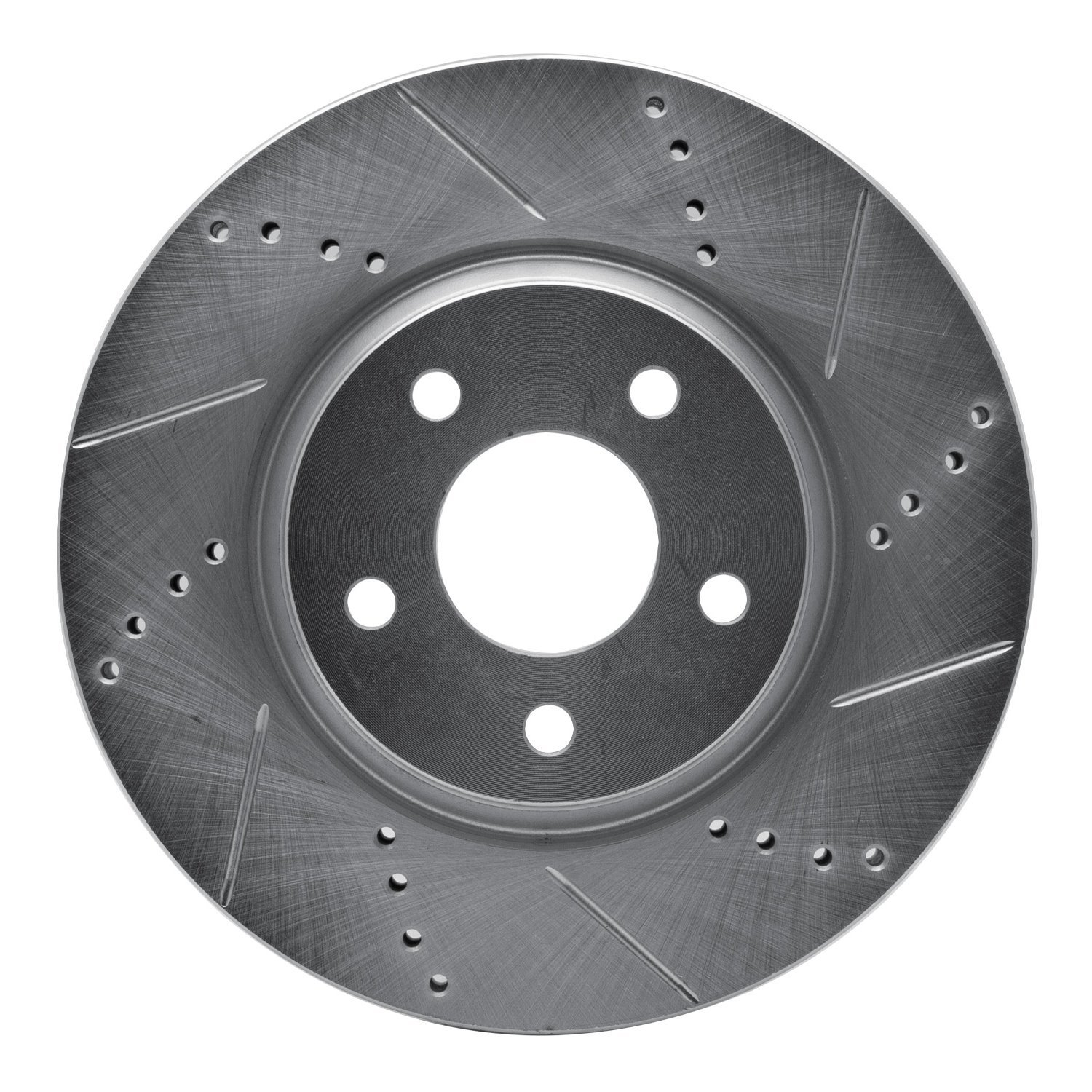 631-53003R Drilled/Slotted Brake Rotor [Silver], 2004-2012 GM, Position: Front Right