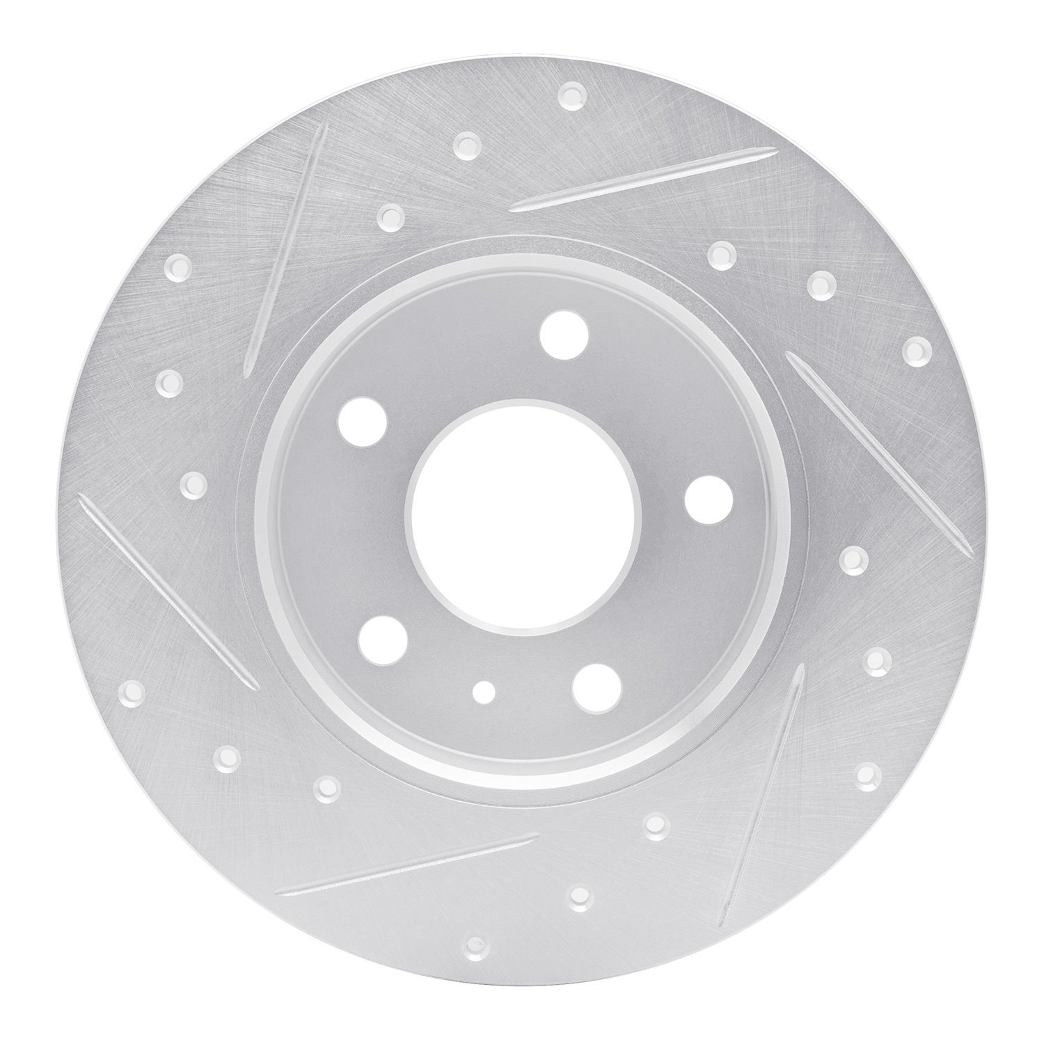 631-53007R Drilled/Slotted Brake Rotor [Silver], 2002-2008 GM, Position: Rear Right