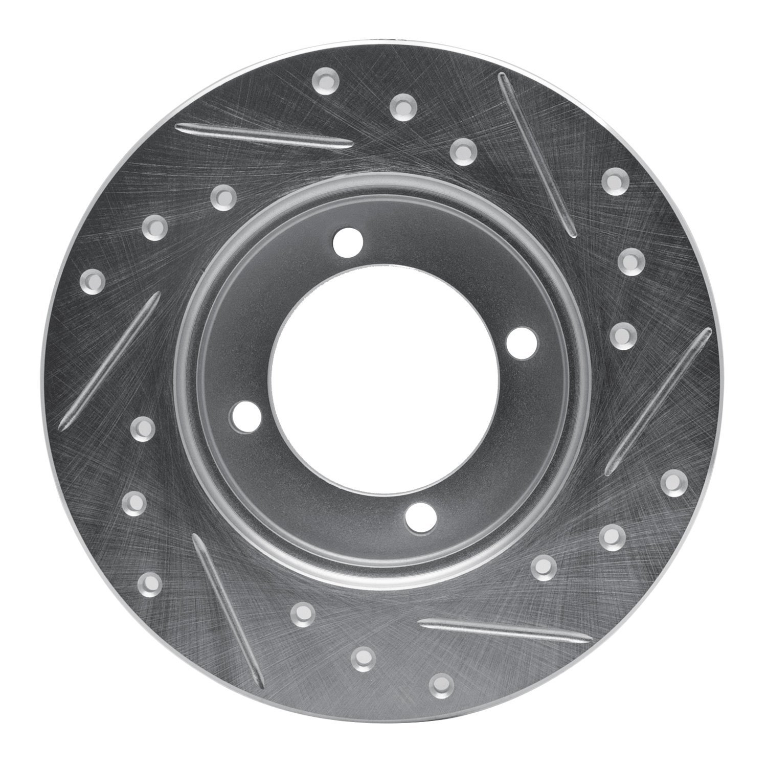 Drilled/Slotted Brake Rotor [Silver], 1988-1993