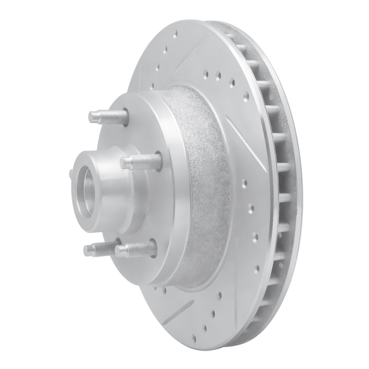 631-54011L Drilled/Slotted Brake Rotor [Silver], 1973-1973 Ford/Lincoln/Mercury/Mazda, Position: Front Left