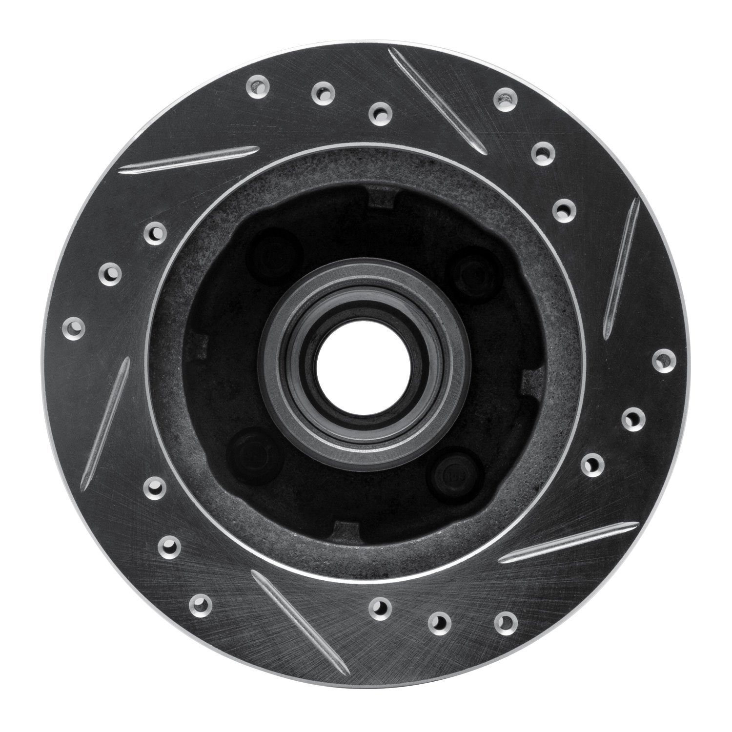Drilled/Slotted Brake Rotor [Silver], 1979-1981