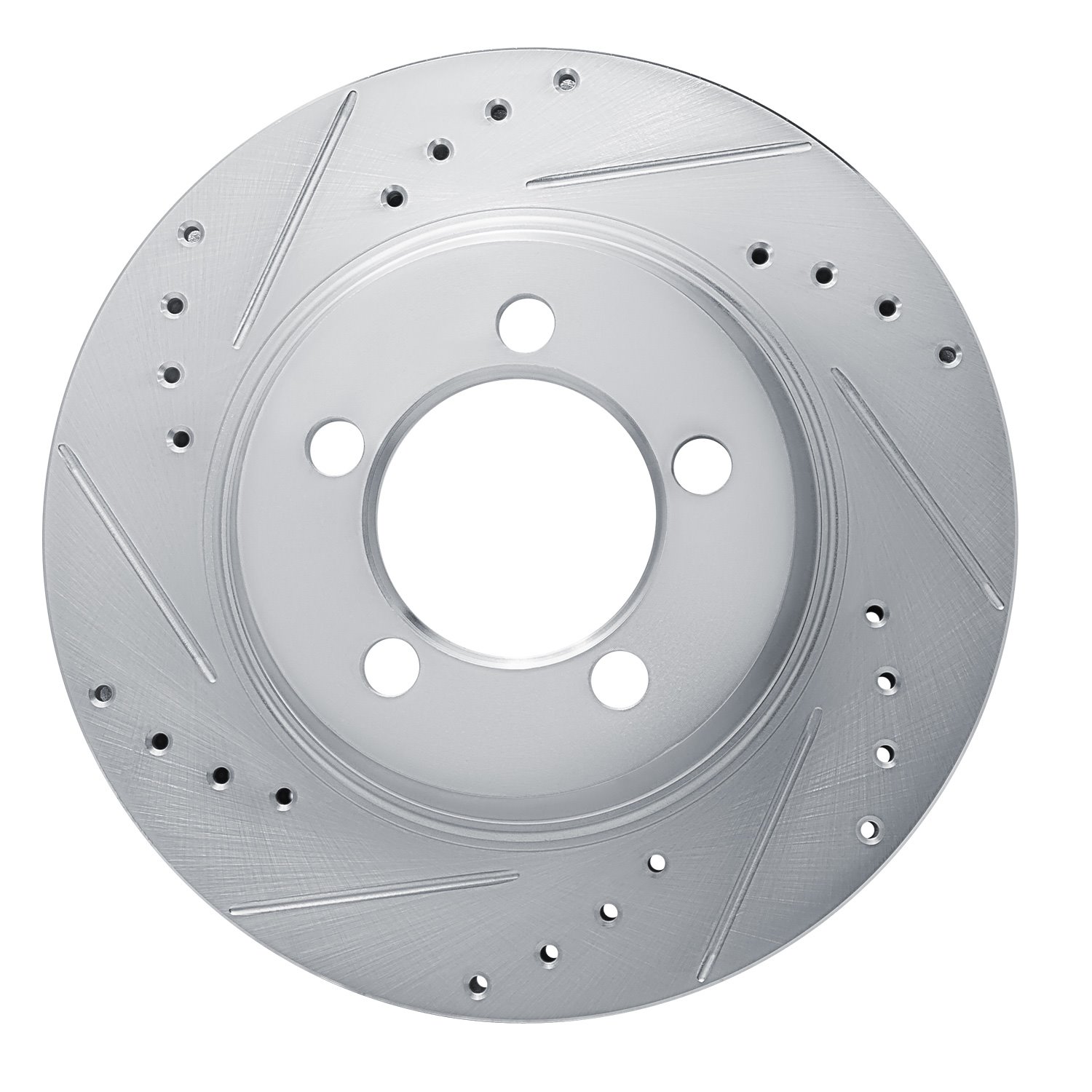 631-54042L Drilled/Slotted Brake Rotor [Silver], 1967-1967 Ford/Lincoln/Mercury/Mazda, Position: Front Left