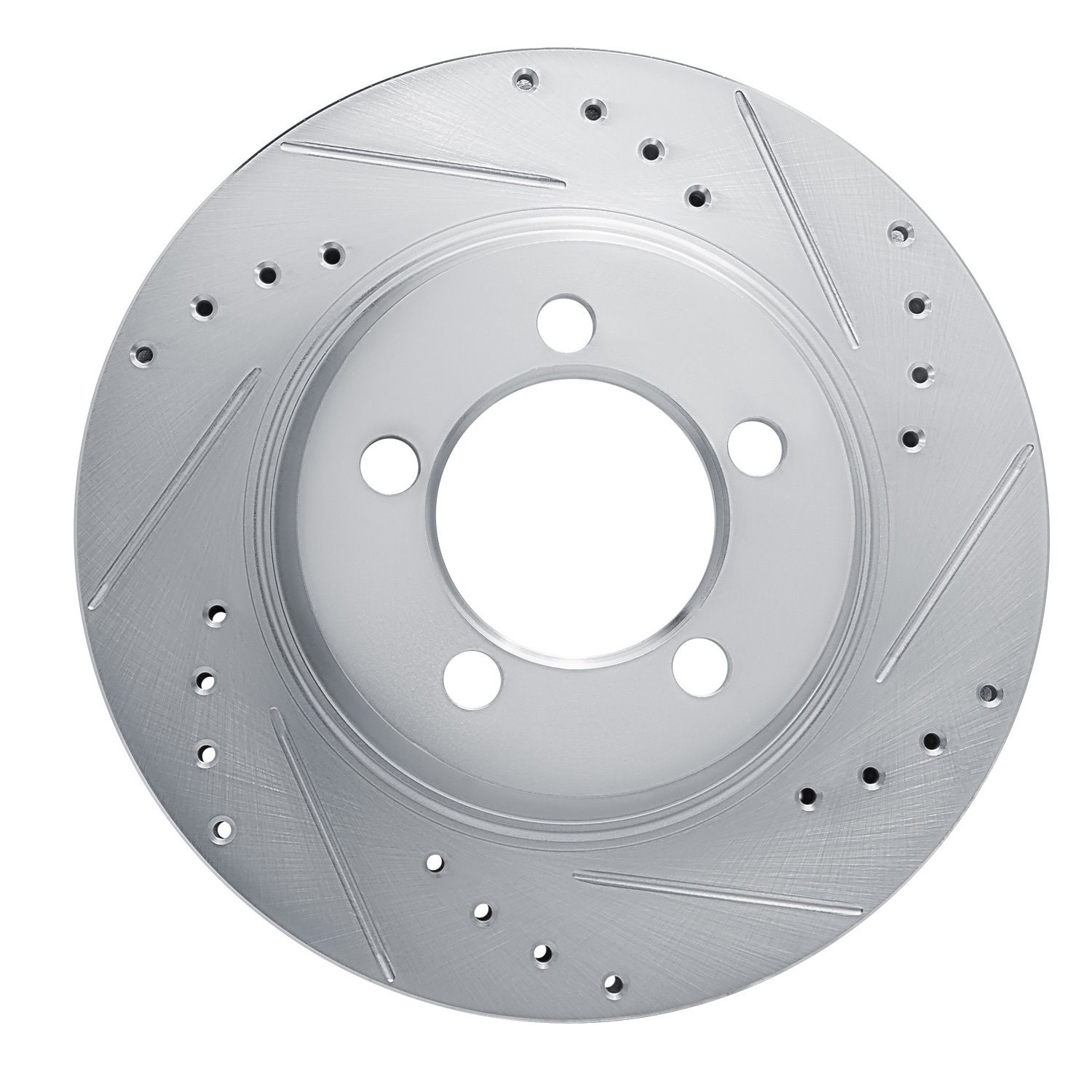 631-54042R Drilled/Slotted Brake Rotor [Silver], 1967-1967 Ford/Lincoln/Mercury/Mazda, Position: Front Right