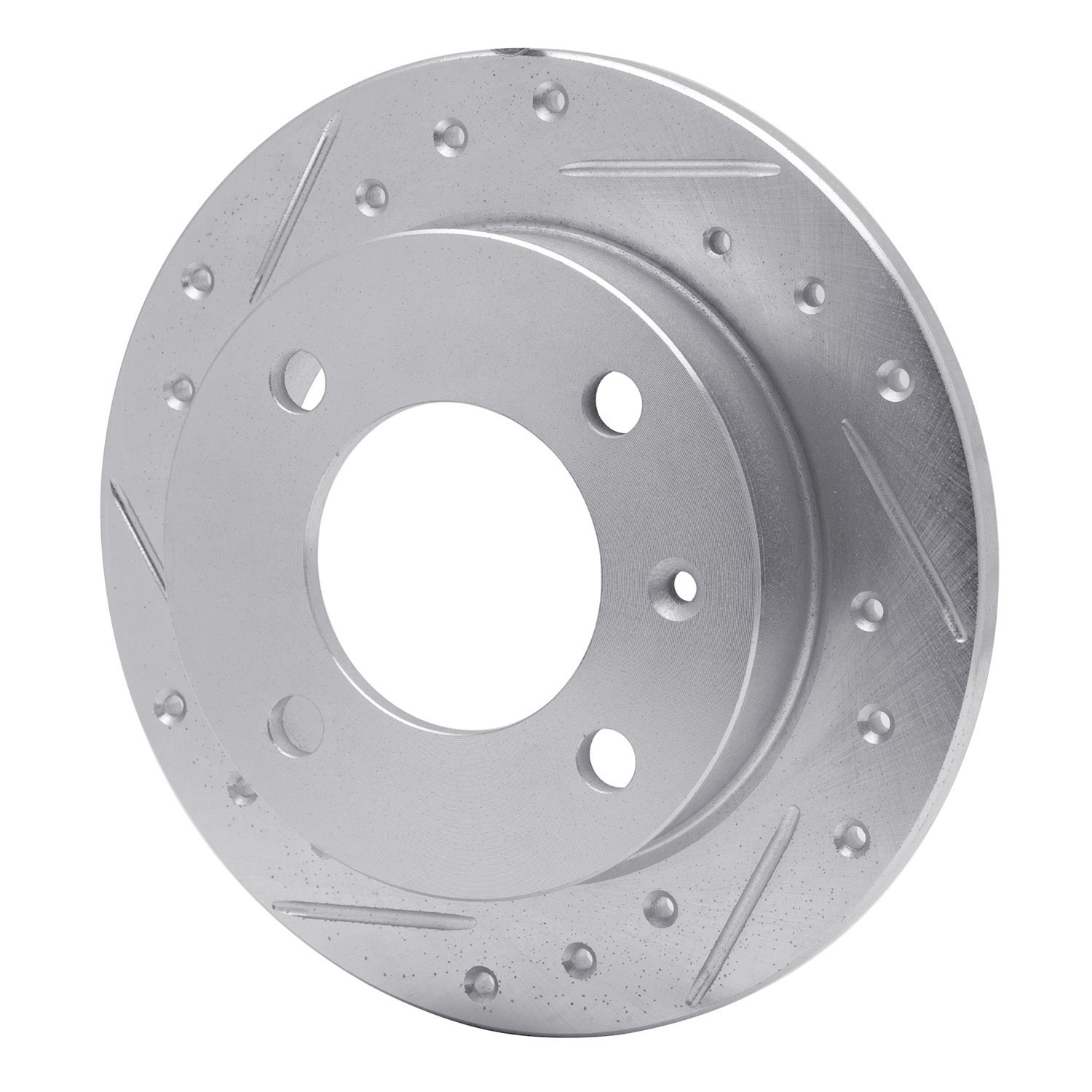 631-54048L Drilled/Slotted Brake Rotor [Silver], 1978-1980 Ford/Lincoln/Mercury/Mazda, Position: Front Left