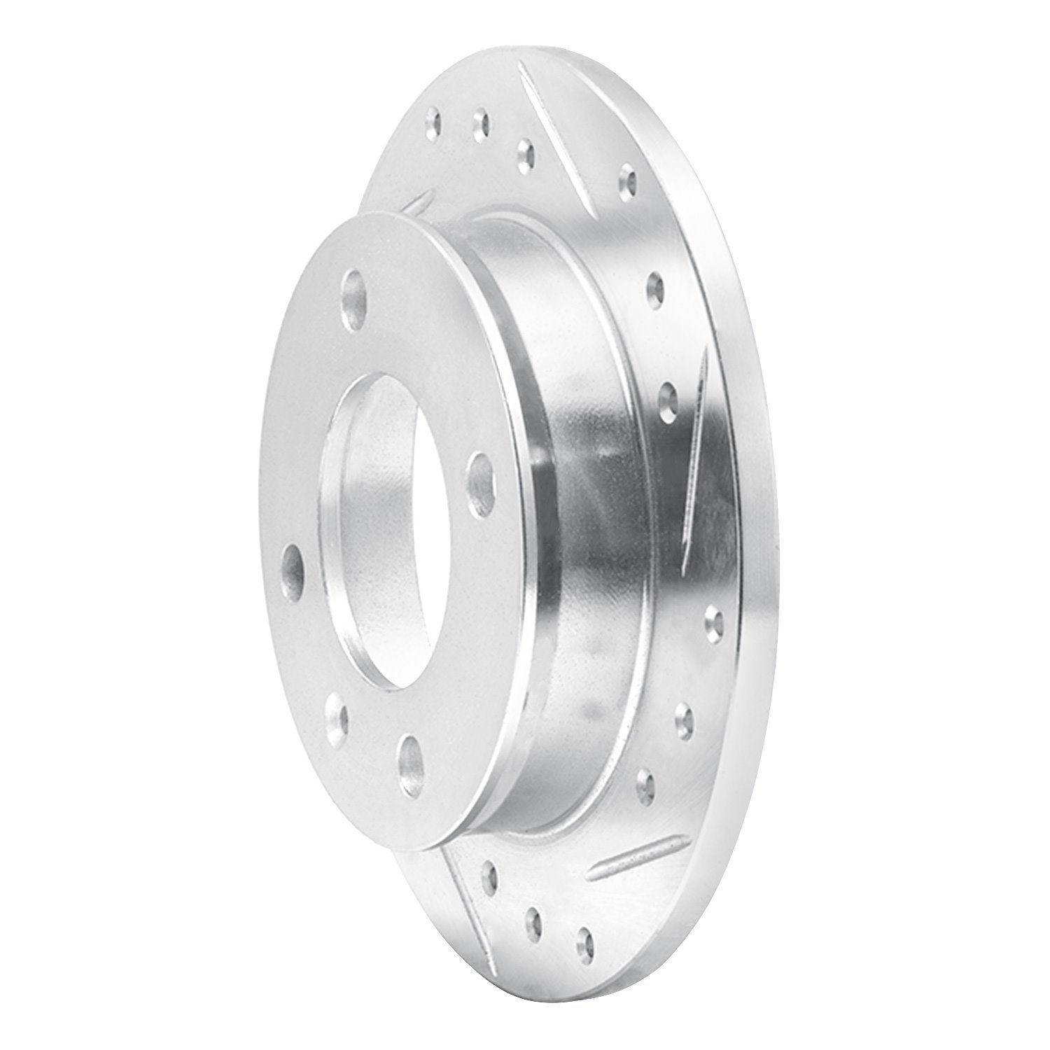 631-54048R Drilled/Slotted Brake Rotor [Silver], 1978-1980 Ford/Lincoln/Mercury/Mazda, Position: Front Right