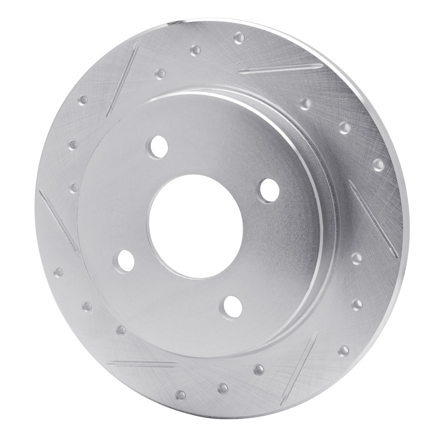 631-54049L Drilled/Slotted Brake Rotor [Silver], 2001-2019 Ford/Lincoln/Mercury/Mazda, Position: Rear Left