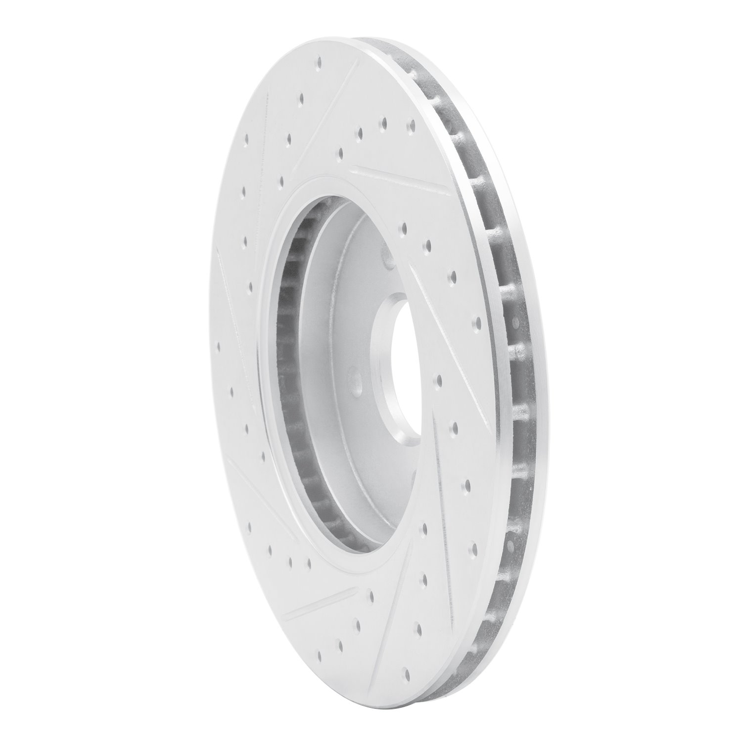 631-54050R Drilled/Slotted Brake Rotor [Silver], 2002-2004 Ford/Lincoln/Mercury/Mazda, Position: Front Right