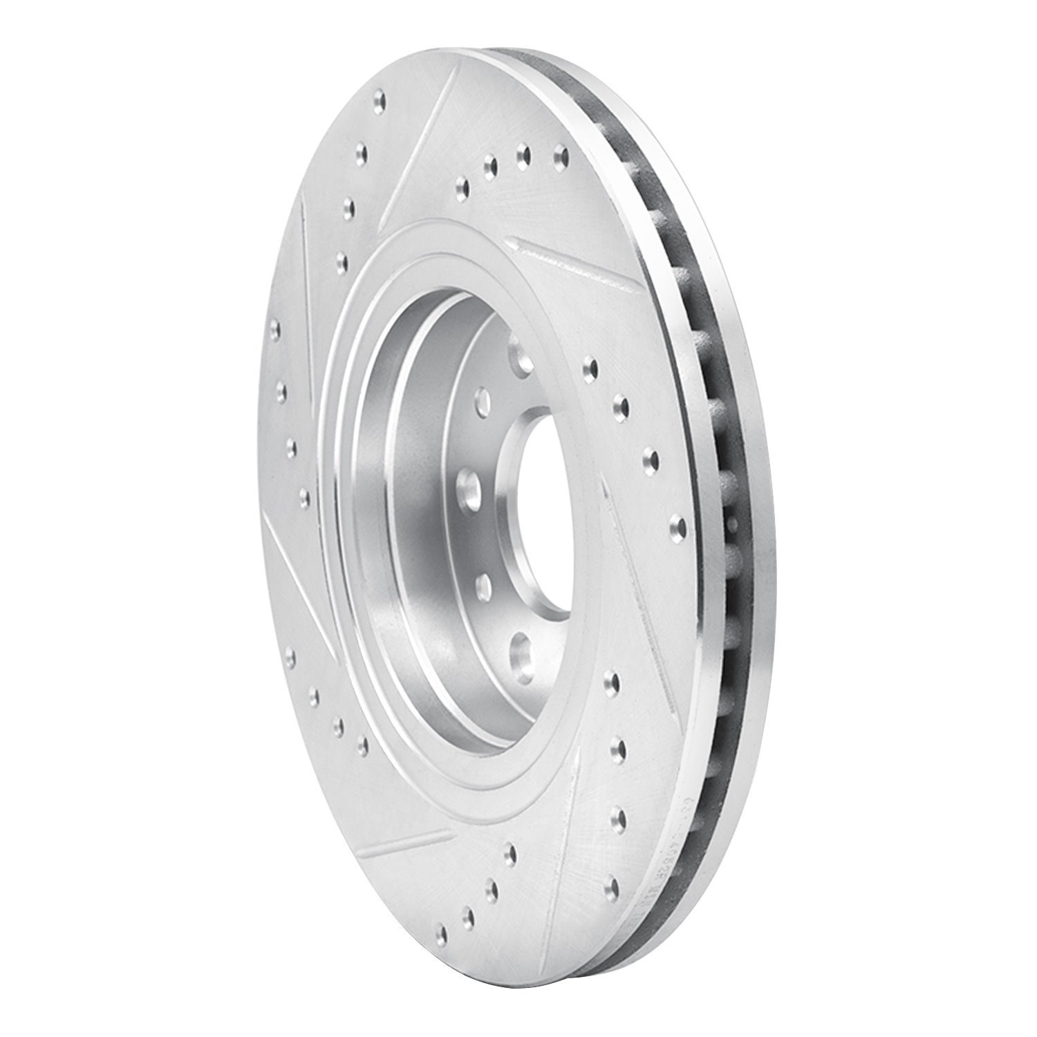 631-54052R Drilled/Slotted Brake Rotor [Silver], 2005-2009 Ford/Lincoln/Mercury/Mazda, Position: Front Right