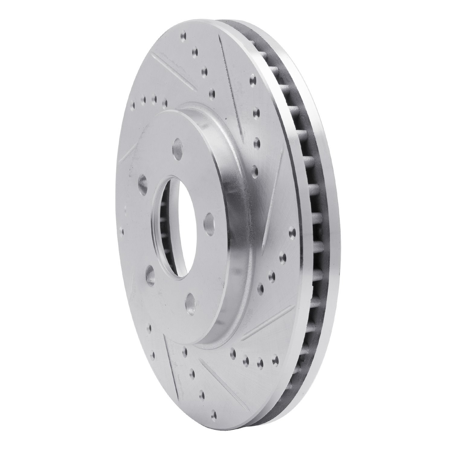 631-54056R Drilled/Slotted Brake Rotor [Silver], 2005-2010 Ford/Lincoln/Mercury/Mazda, Position: Front Right