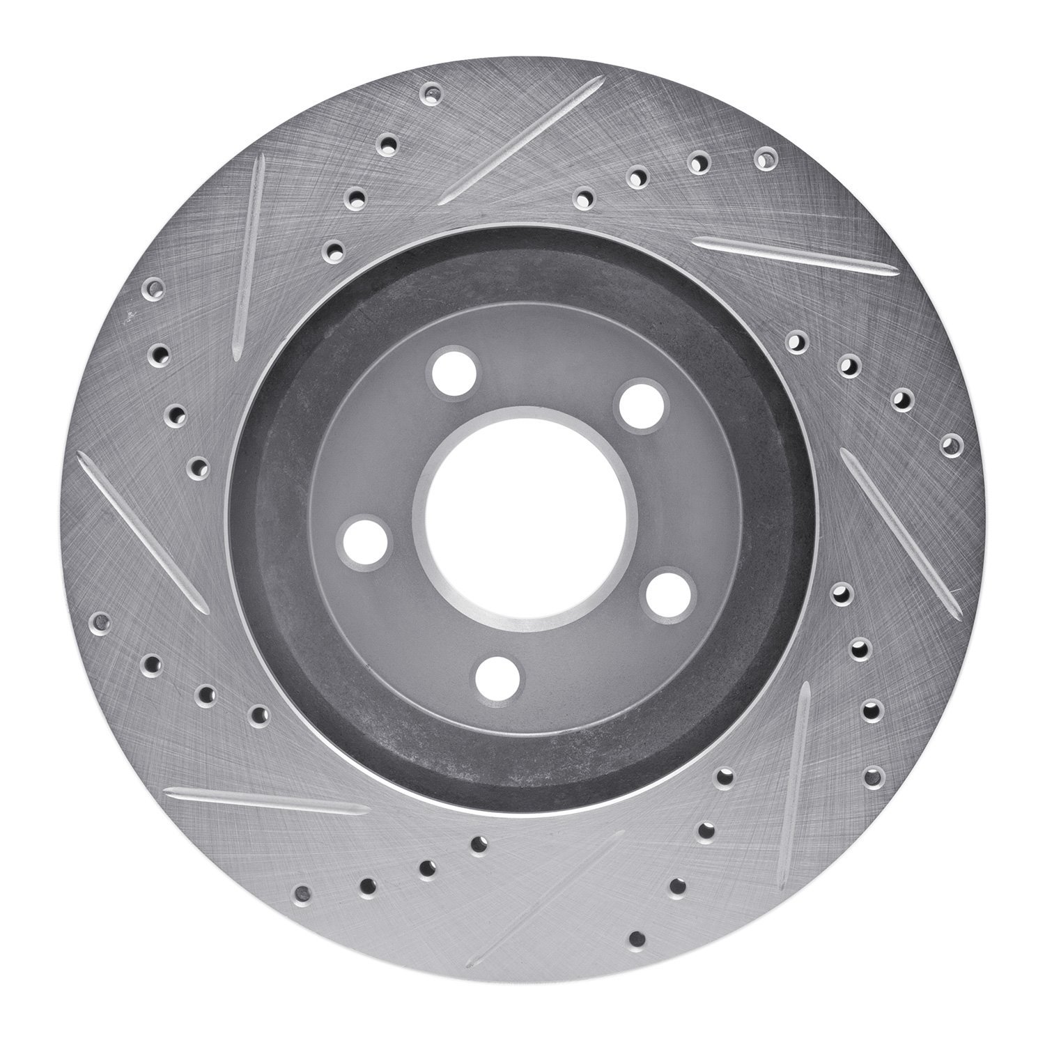 Drilled/Slotted Brake Rotor [Silver], 2005-2014
