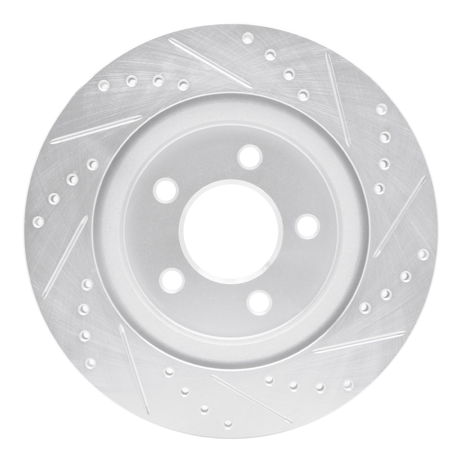 Drilled/Slotted Brake Rotor [Silver], 2005-2014