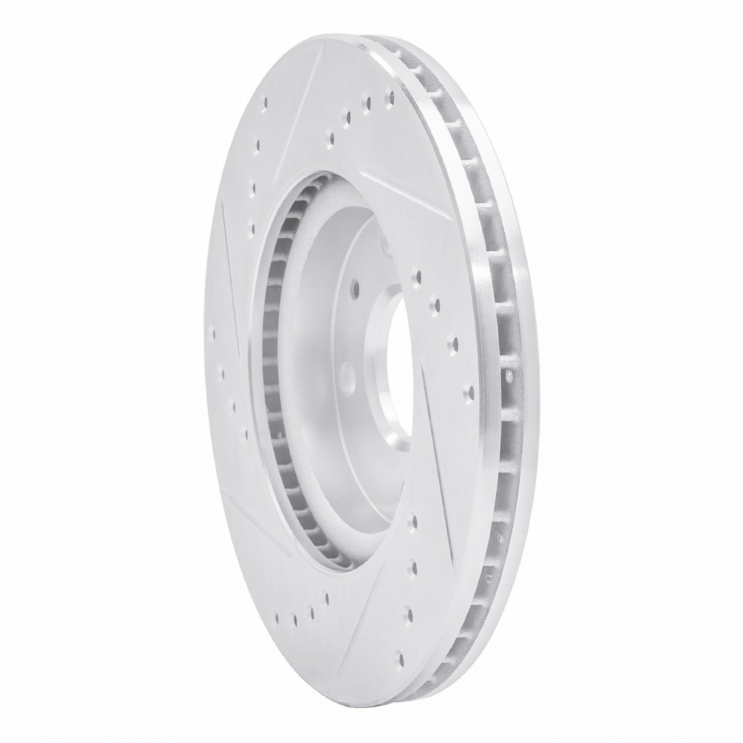 Drilled/Slotted Brake Rotor [Silver], 2008-2011