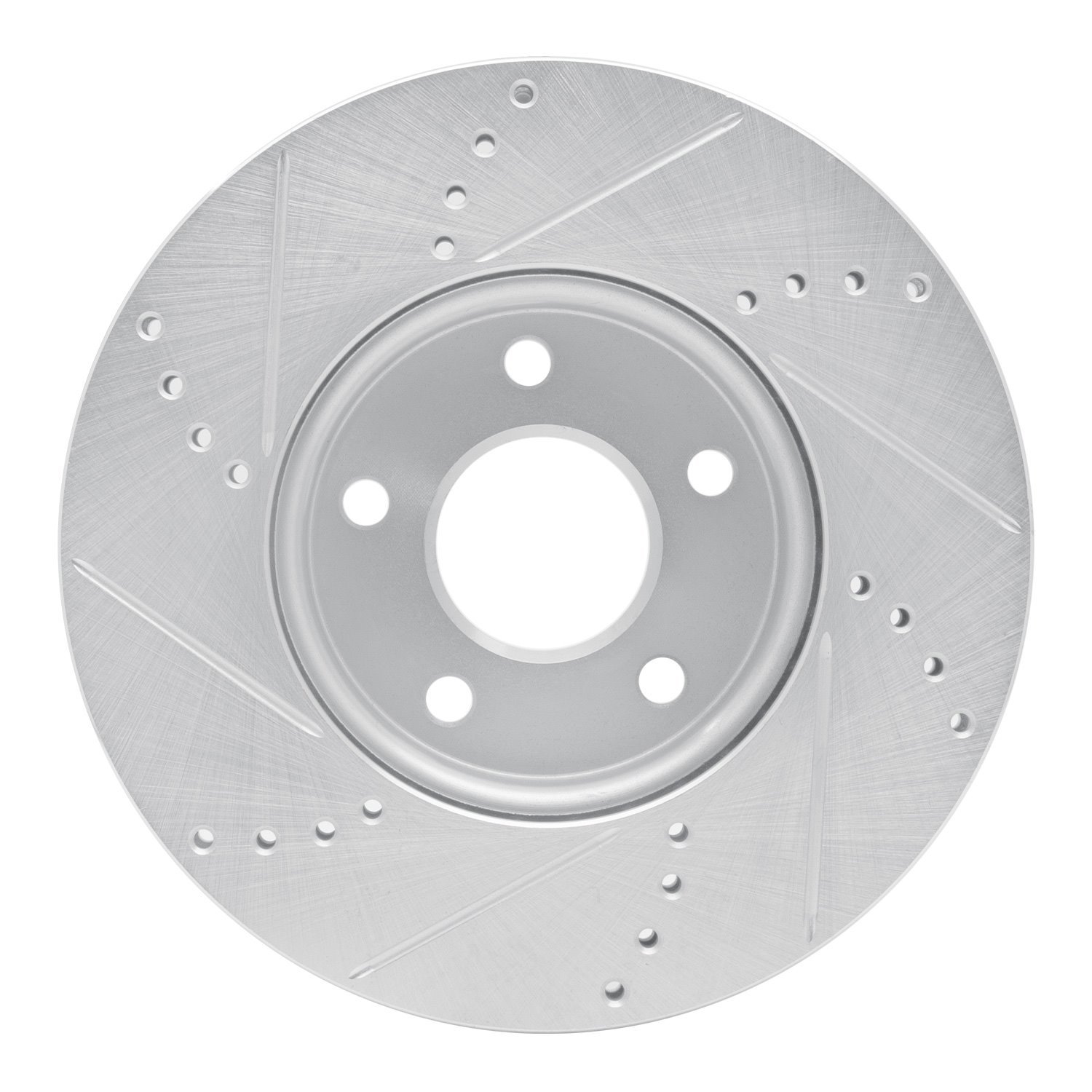 Drilled/Slotted Brake Rotor [Silver], 2012-2018 Multiple Makes/Models