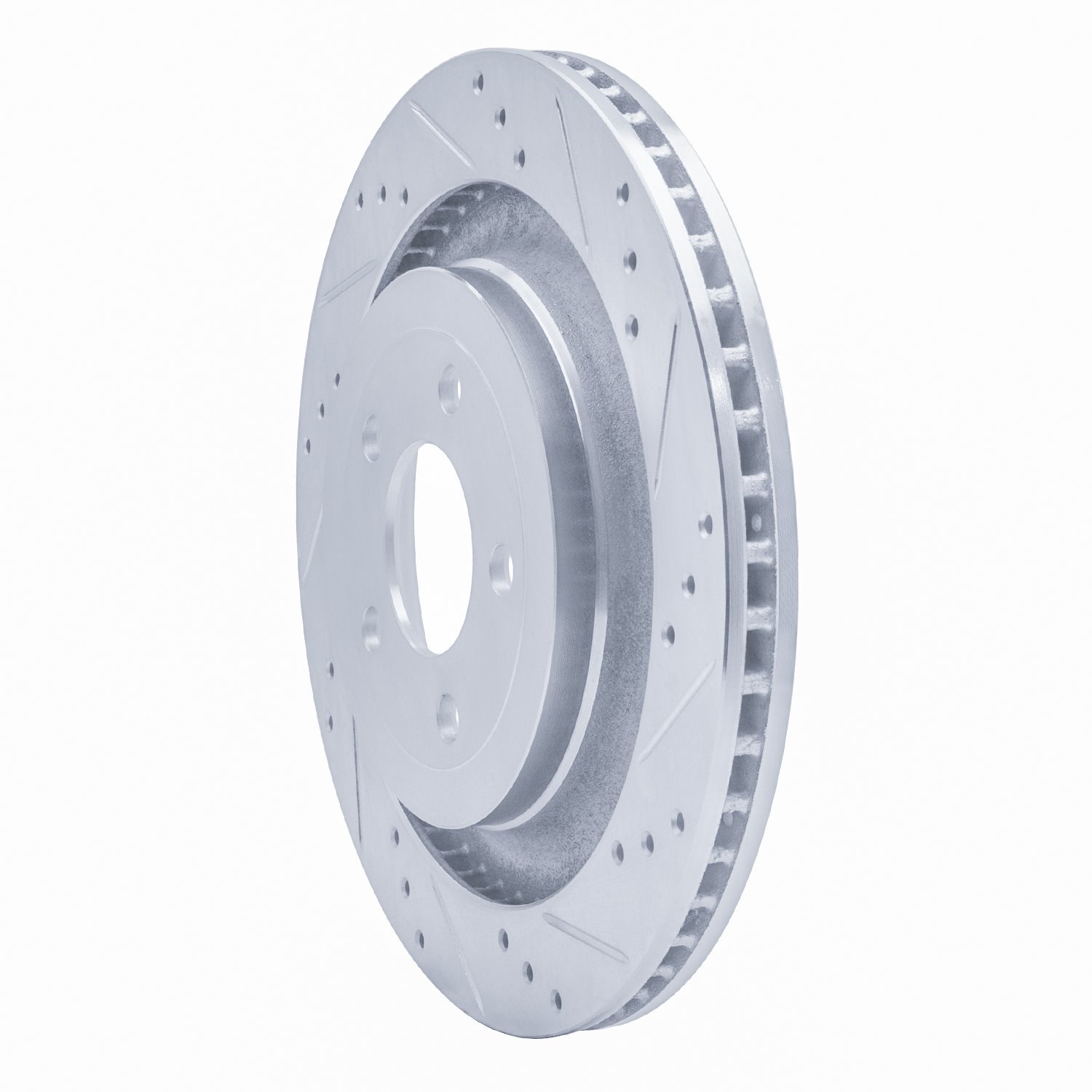 631-54074R Drilled/Slotted Brake Rotor [Silver], Fits Select Ford/Lincoln/Mercury/Mazda, Position: Rear Right