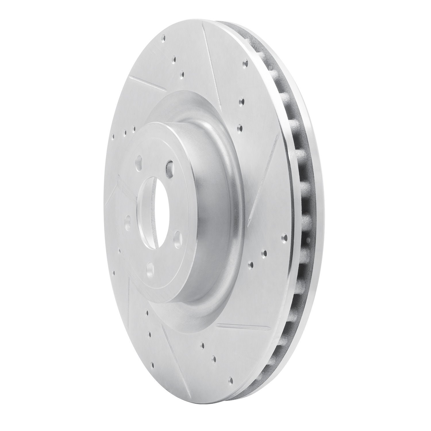 631-54079R Drilled/Slotted Brake Rotor [Silver], Fits Select Ford/Lincoln/Mercury/Mazda, Position: Front Right
