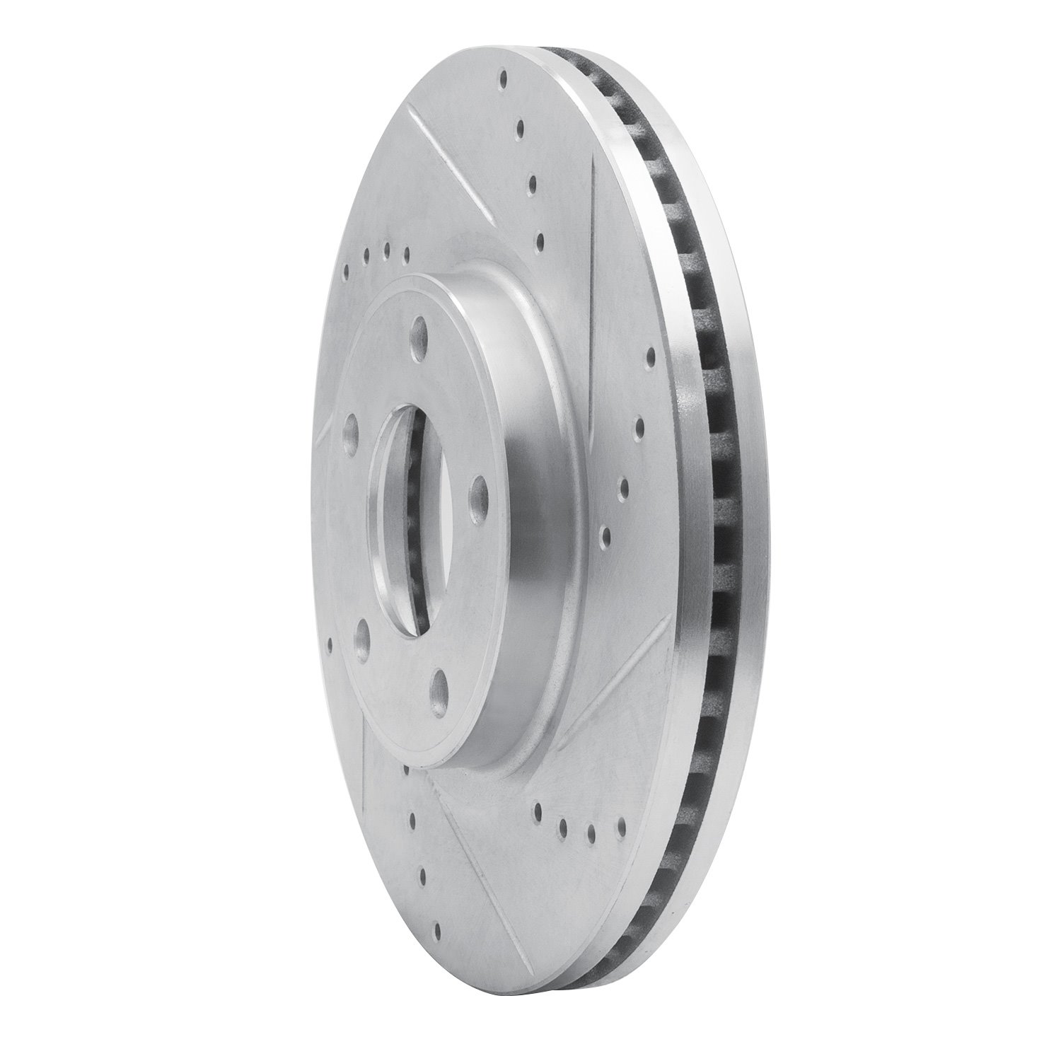 631-54091R Drilled/Slotted Brake Rotor [Silver], 2007-2008 Ford/Lincoln/Mercury/Mazda, Position: Front Right
