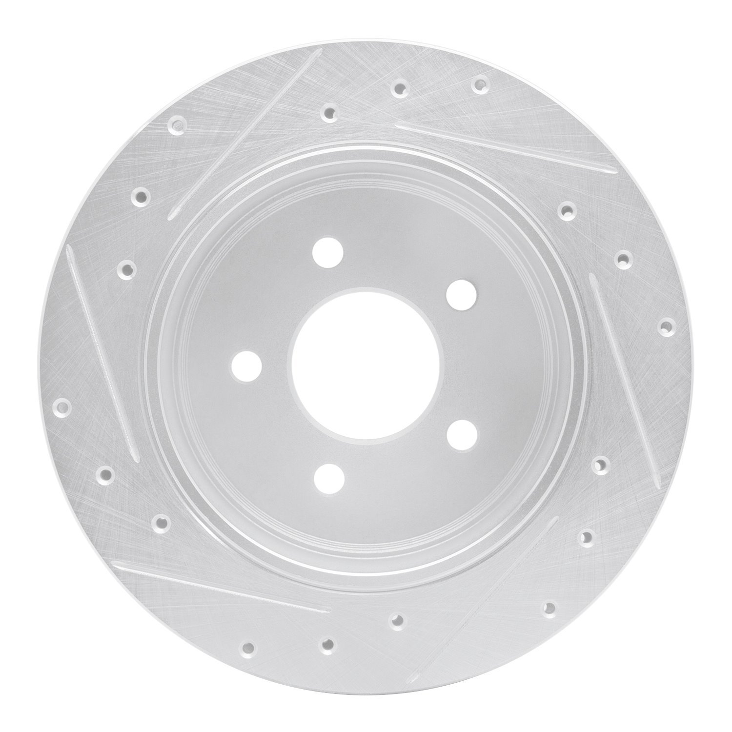 631-54092R Drilled/Slotted Brake Rotor [Silver], 2010-2011 Ford/Lincoln/Mercury/Mazda, Position: Rear Right