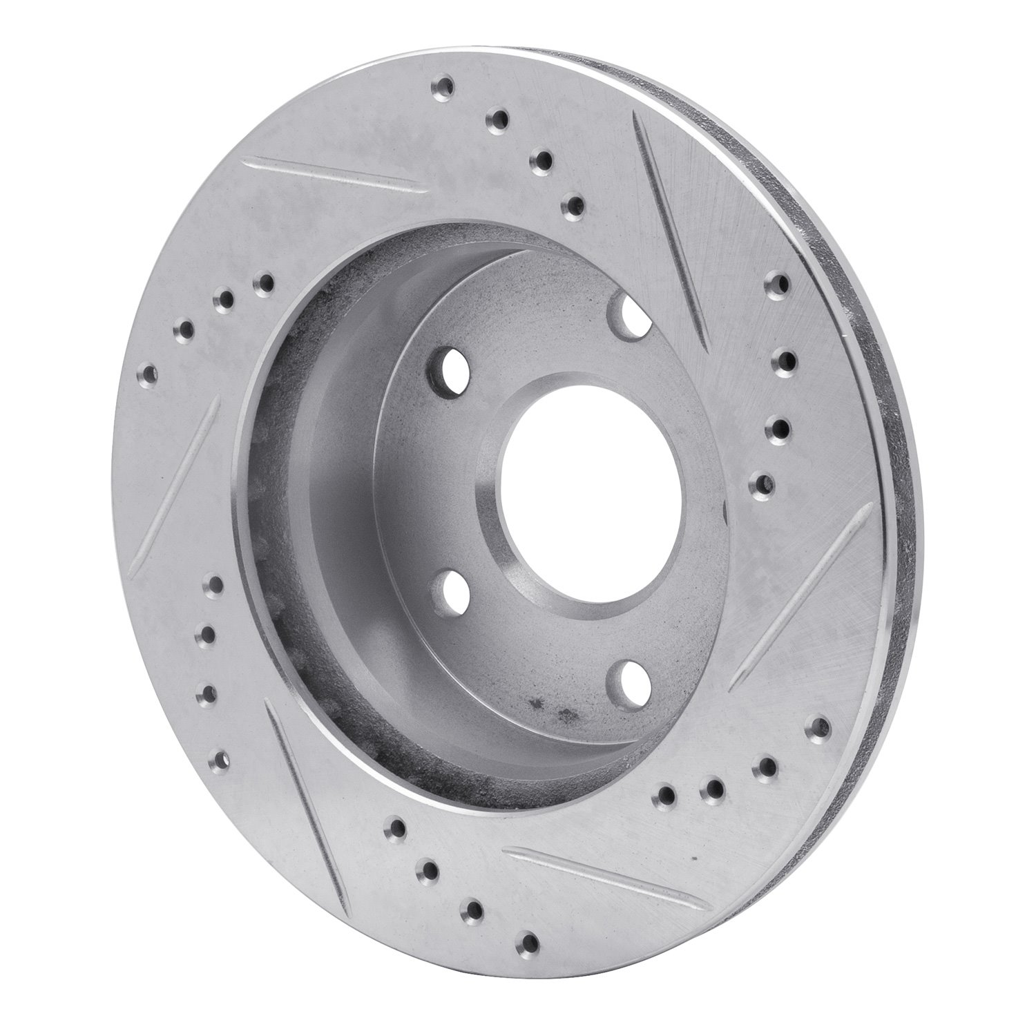 631-54121D Drilled/Slotted Brake Rotor [Silver], 1990-1997 Ford/Lincoln/Mercury/Mazda, Position: Right Front