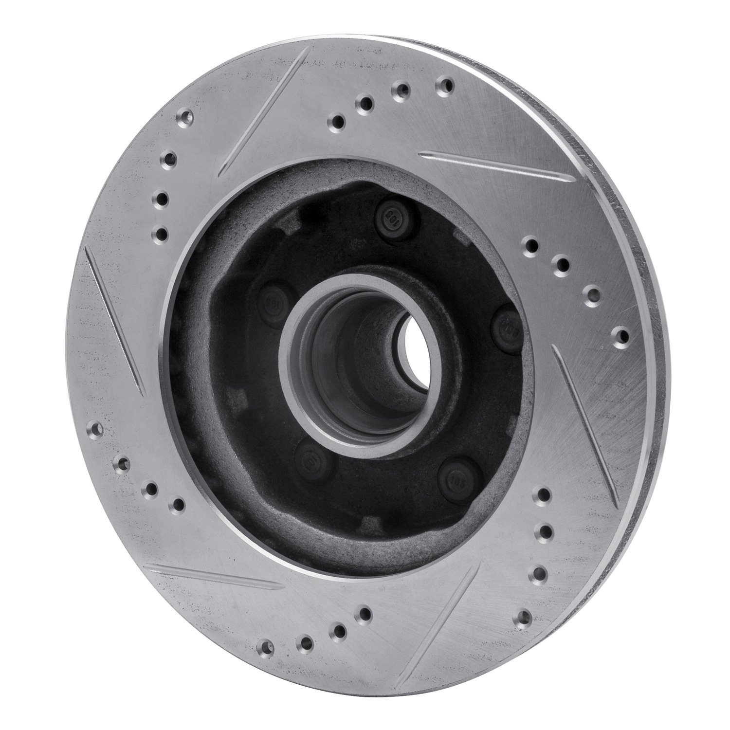 631-54123D Drilled/Slotted Brake Rotor [Silver], 1992-1997 Ford/Lincoln/Mercury/Mazda, Position: Right Front