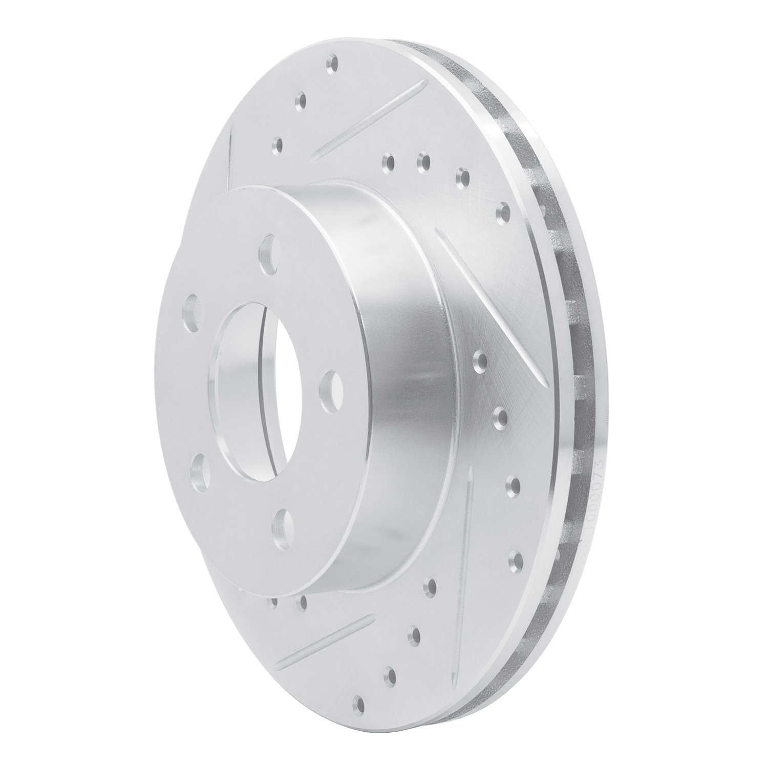 631-54144L Drilled/Slotted Brake Rotor [Silver], 1995-2002 Ford/Lincoln/Mercury/Mazda, Position: Front Left