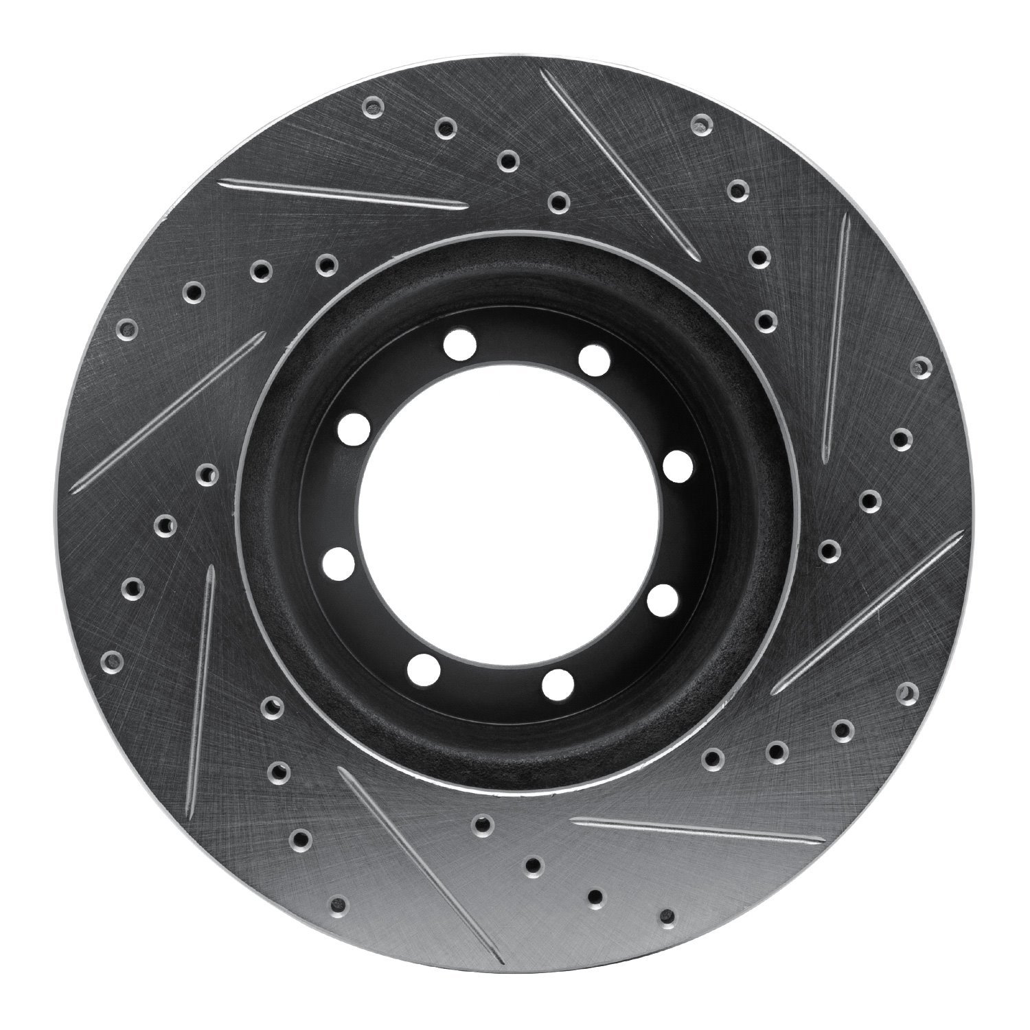 631-54154L Drilled/Slotted Brake Rotor [Silver], 1996-2007 Ford/Lincoln/Mercury/Mazda, Position: Rear Left,Rr Left